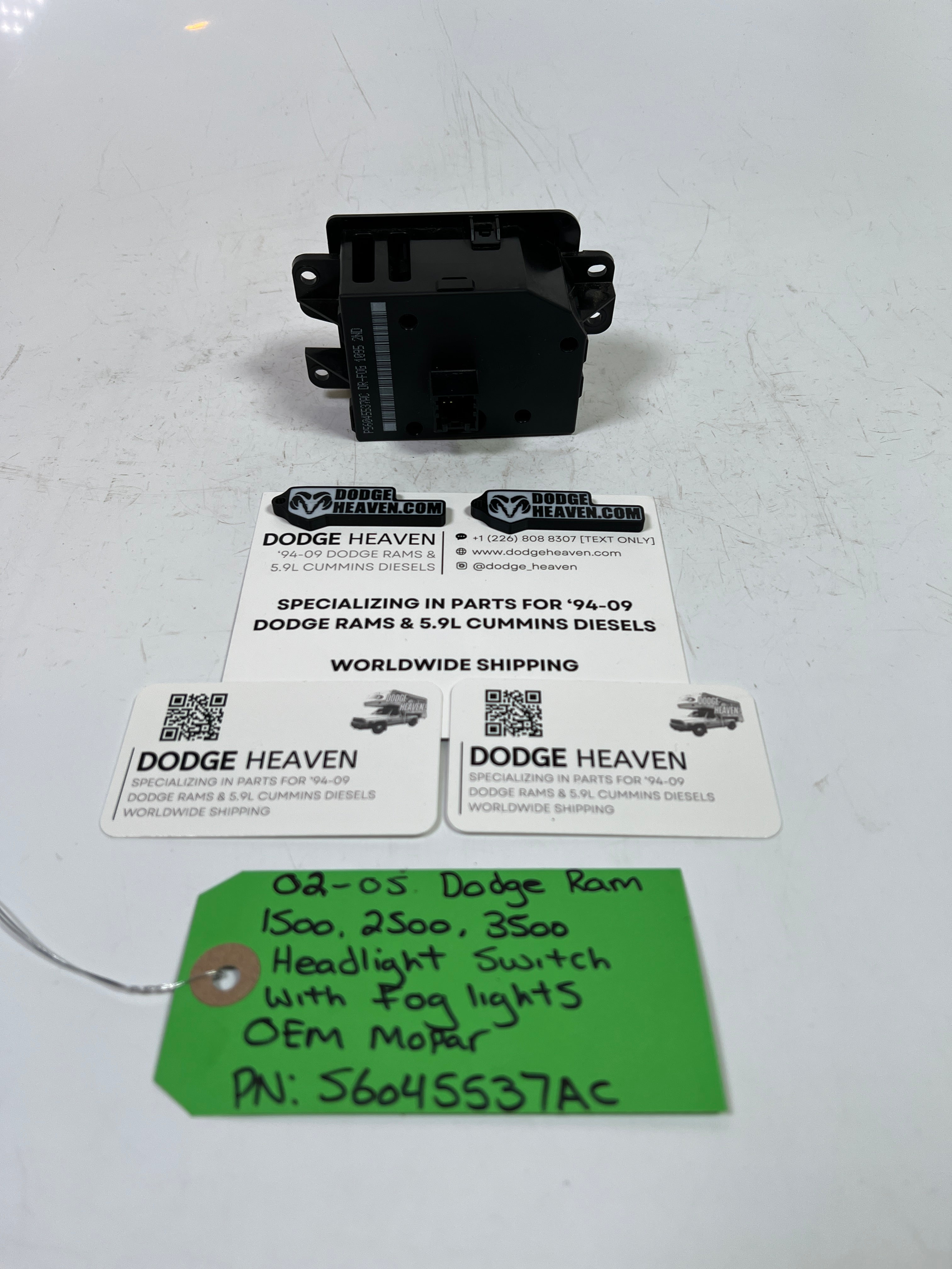 2002-2005 Dodge Ram 1500-3500 Headlight Switch With Fog Lights