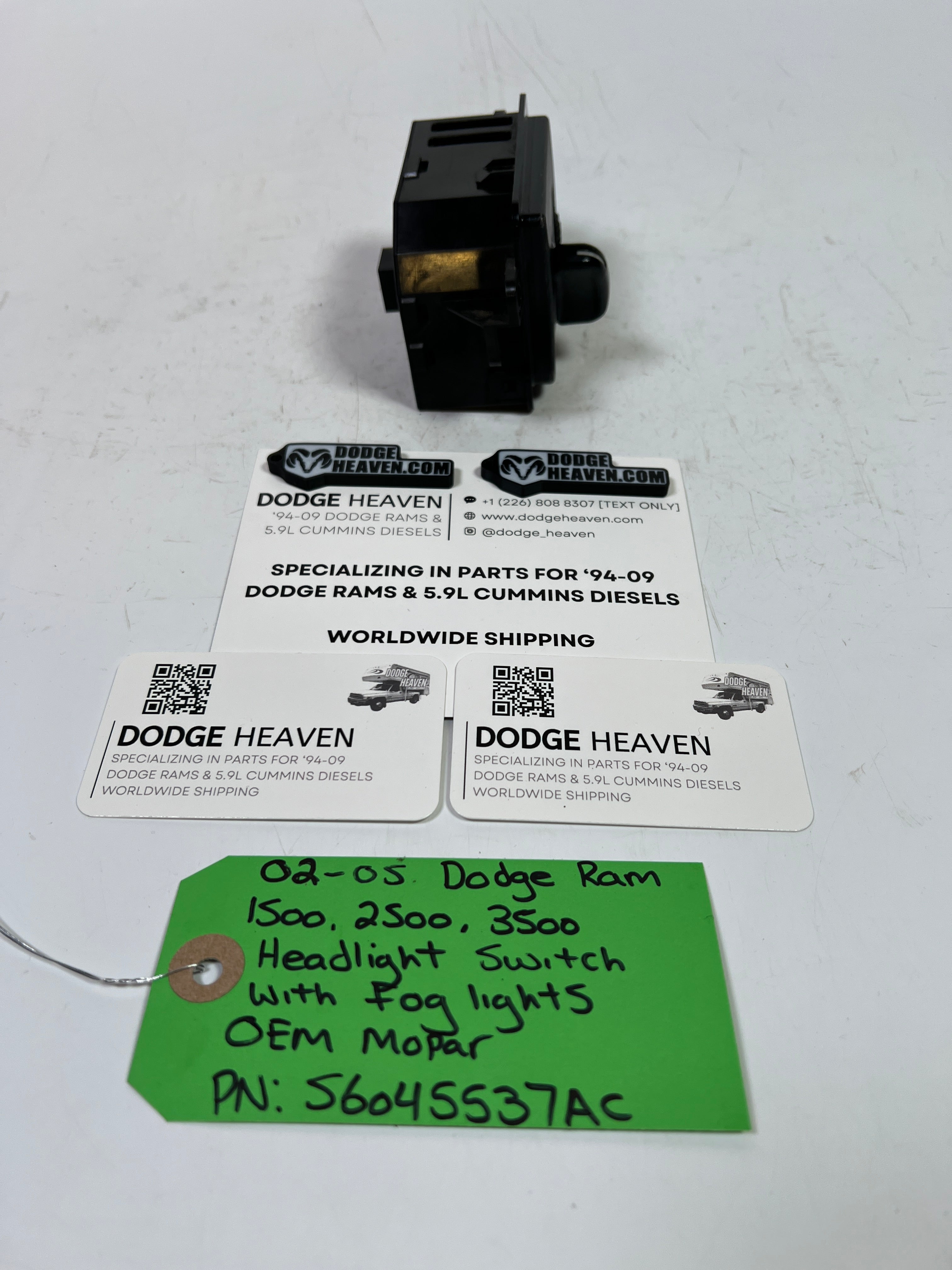 2002-2005 Dodge Ram 1500-3500 Headlight Switch With Fog Lights