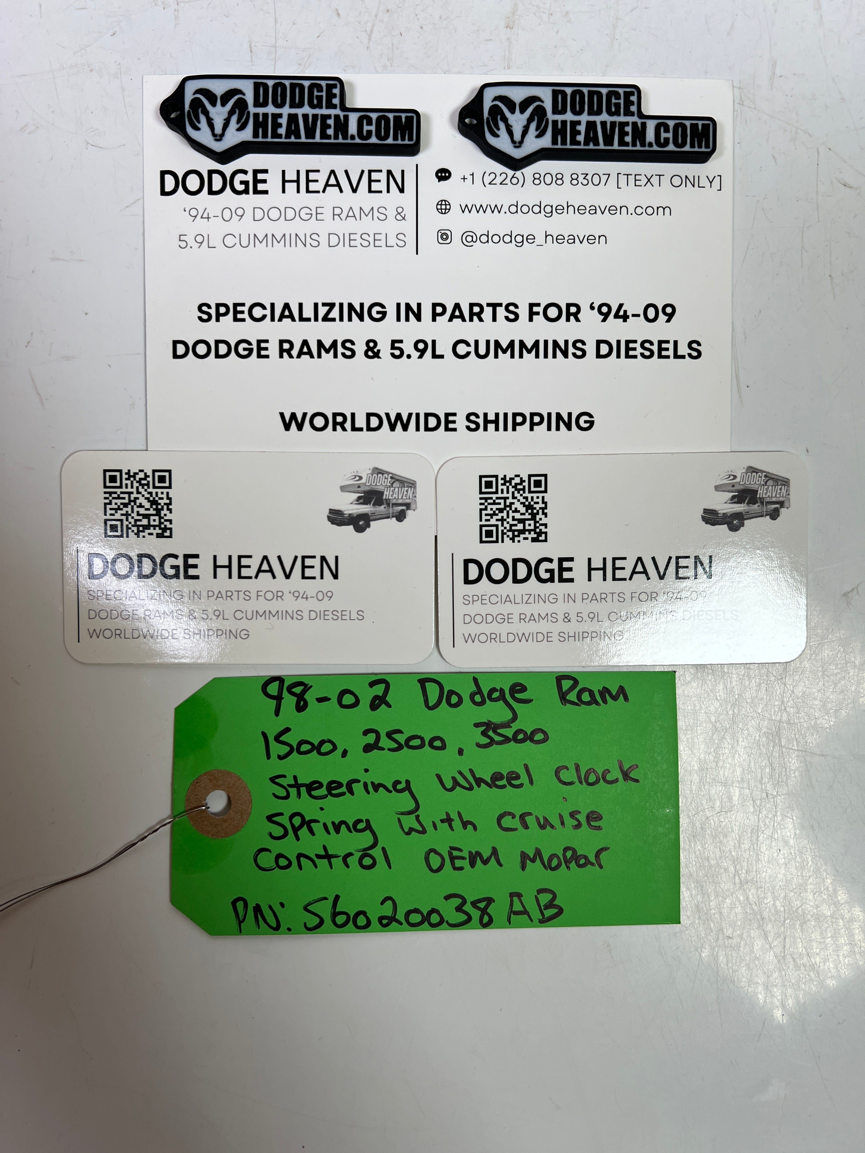 1998-2002 Dodge Ram 1500-3500 Steering Wheel Clock Spring Cruise Control