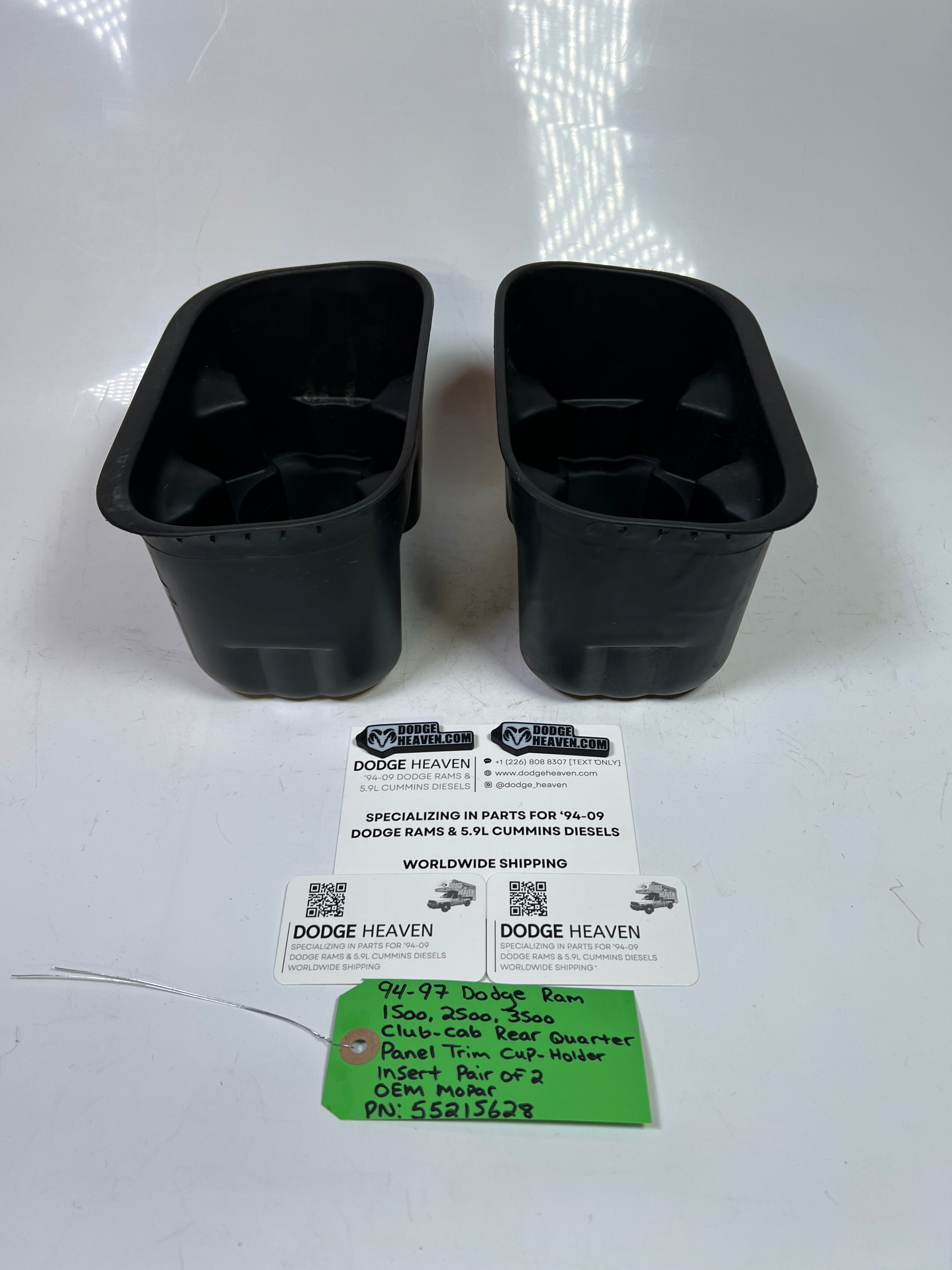 1994-1997 Dodge Ram 1500-3500 Club Cab Rear Quarter Panel Cup Holders