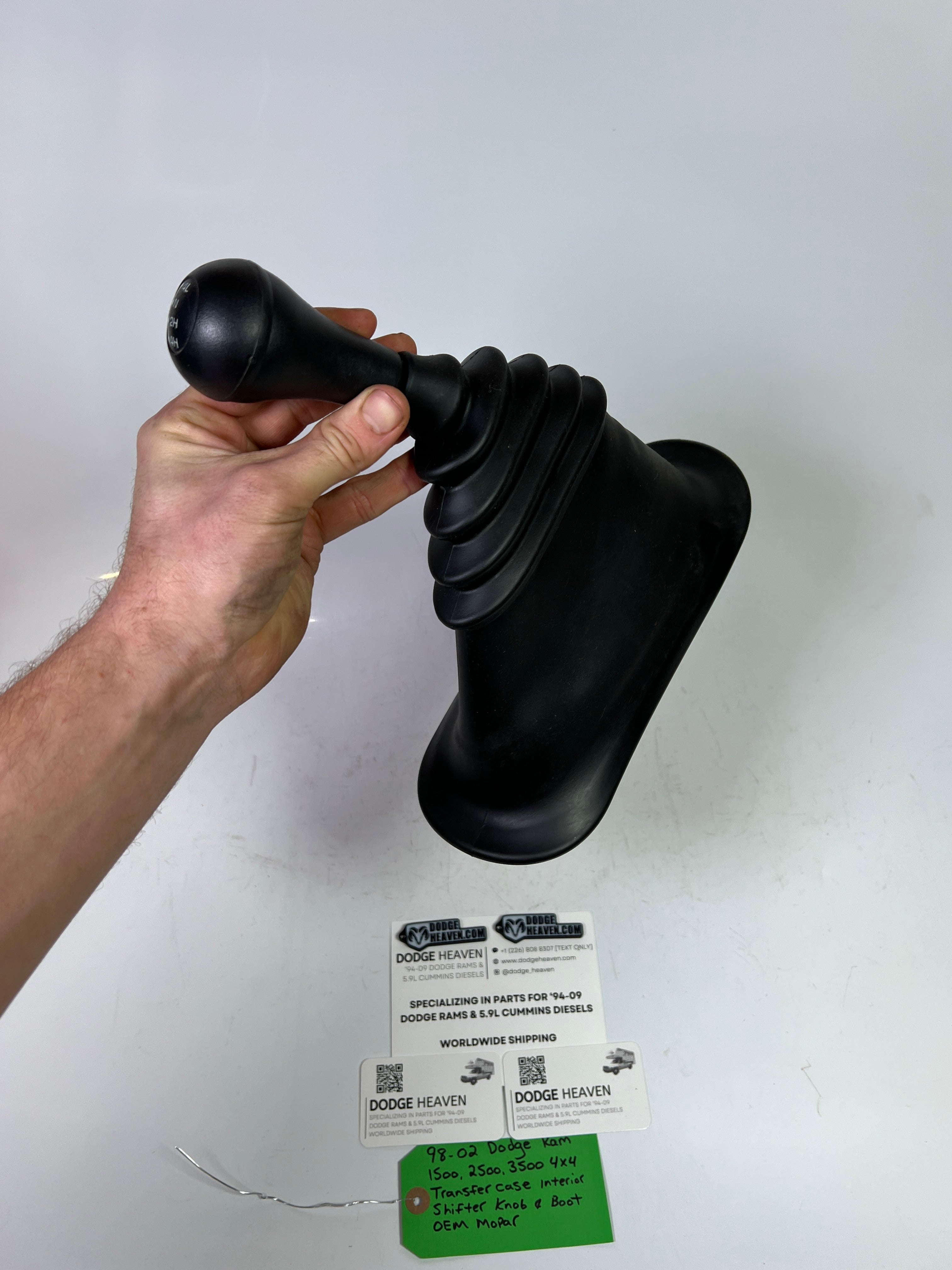 1998-2002 Dodge Ram 1500-3500 4x4 Transfer Case Interior Shifter, Knob & Boot