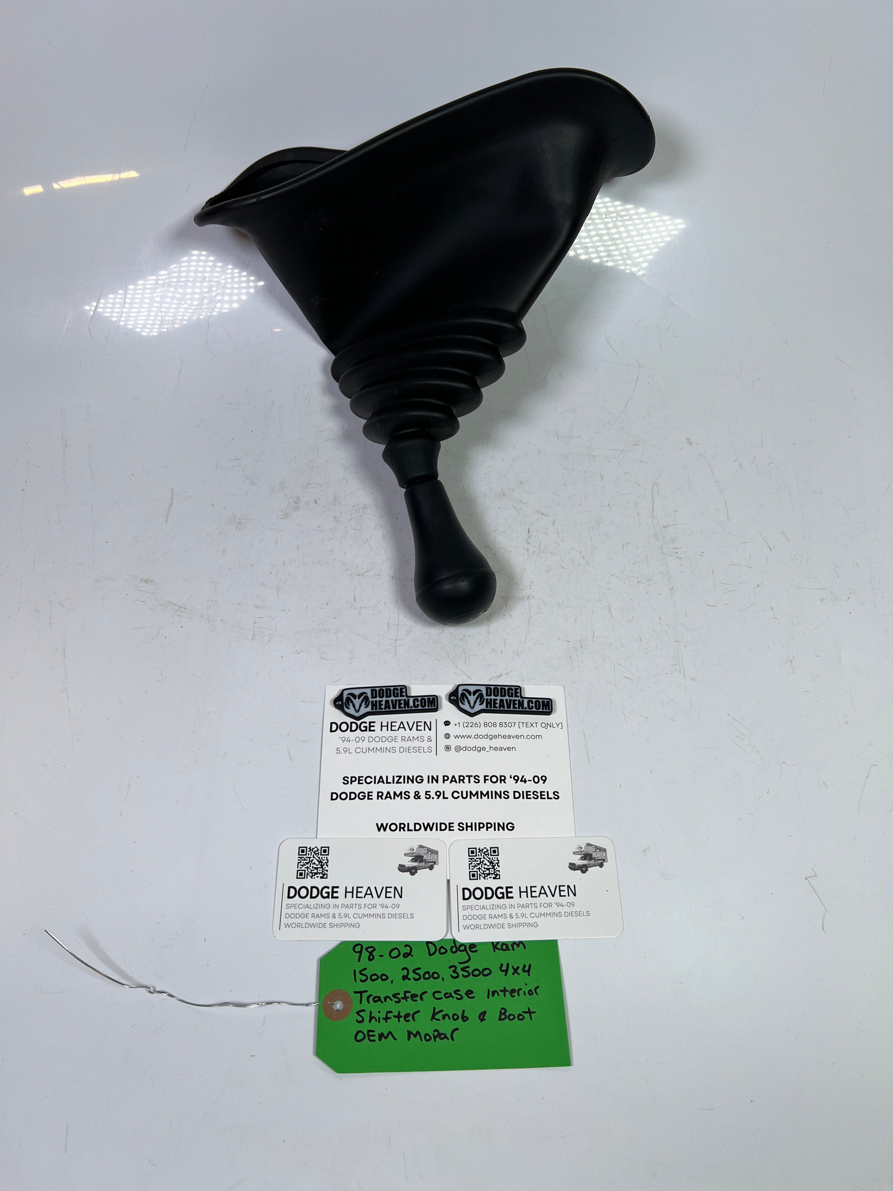 1998-2002 Dodge Ram 1500-3500 4x4 Transfer Case Interior Shifter, Knob & Boot