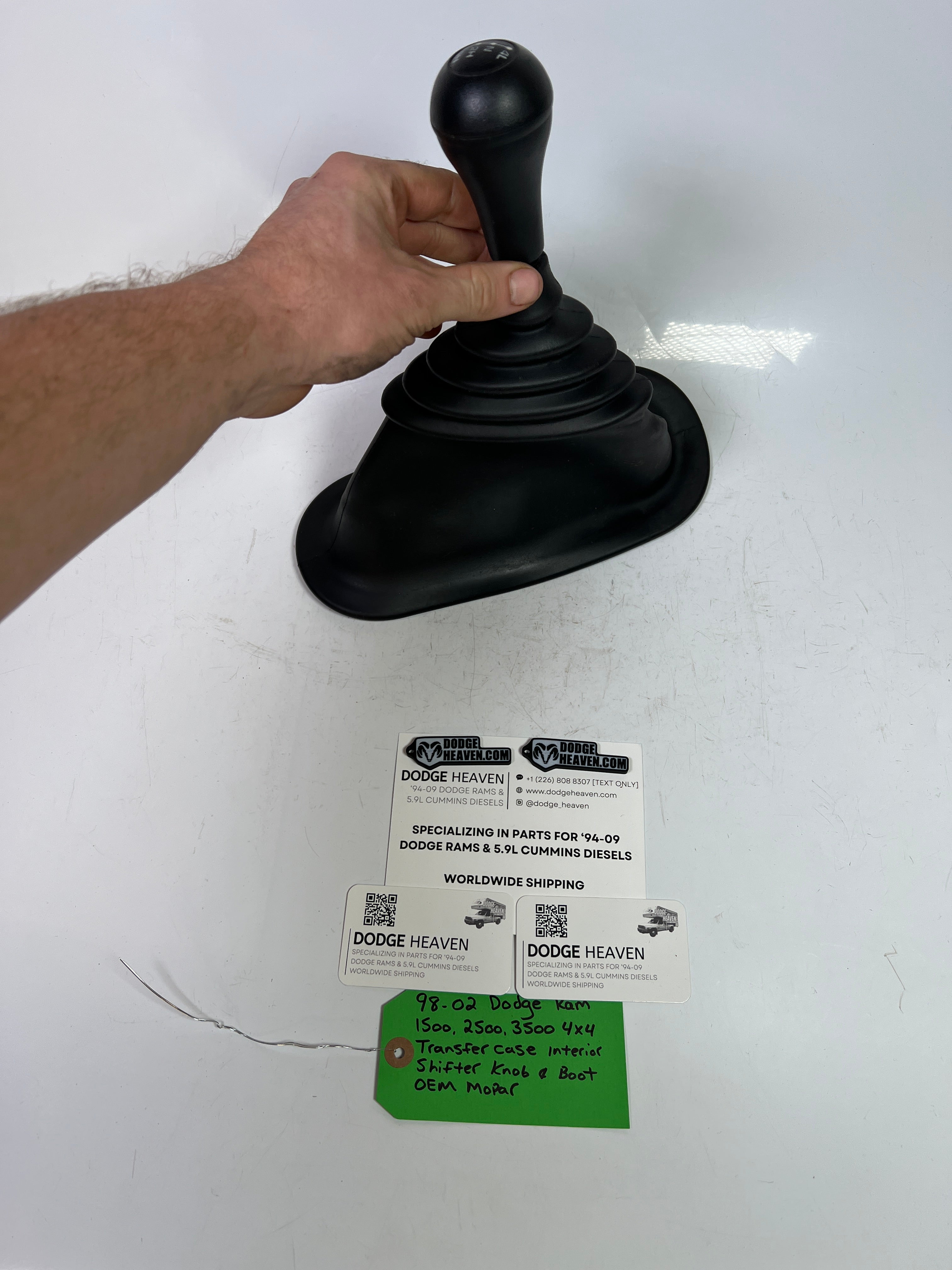 1998-2002 Dodge Ram 1500-3500 4x4 Transfer Case Interior Shifter, Knob & Boot