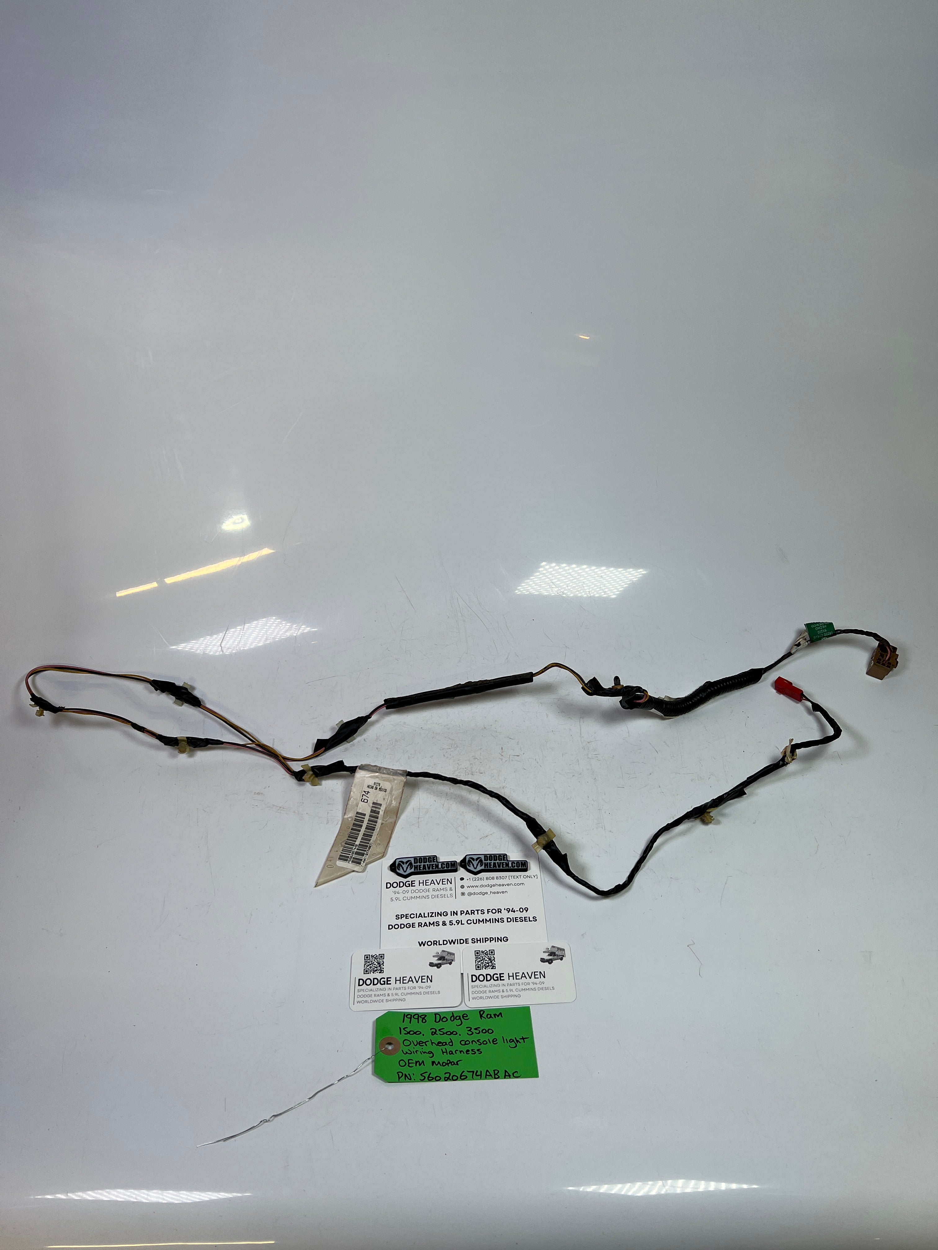 1998-1998 Dodge Ram 1500-3500 Overhead Console Wiring Harness