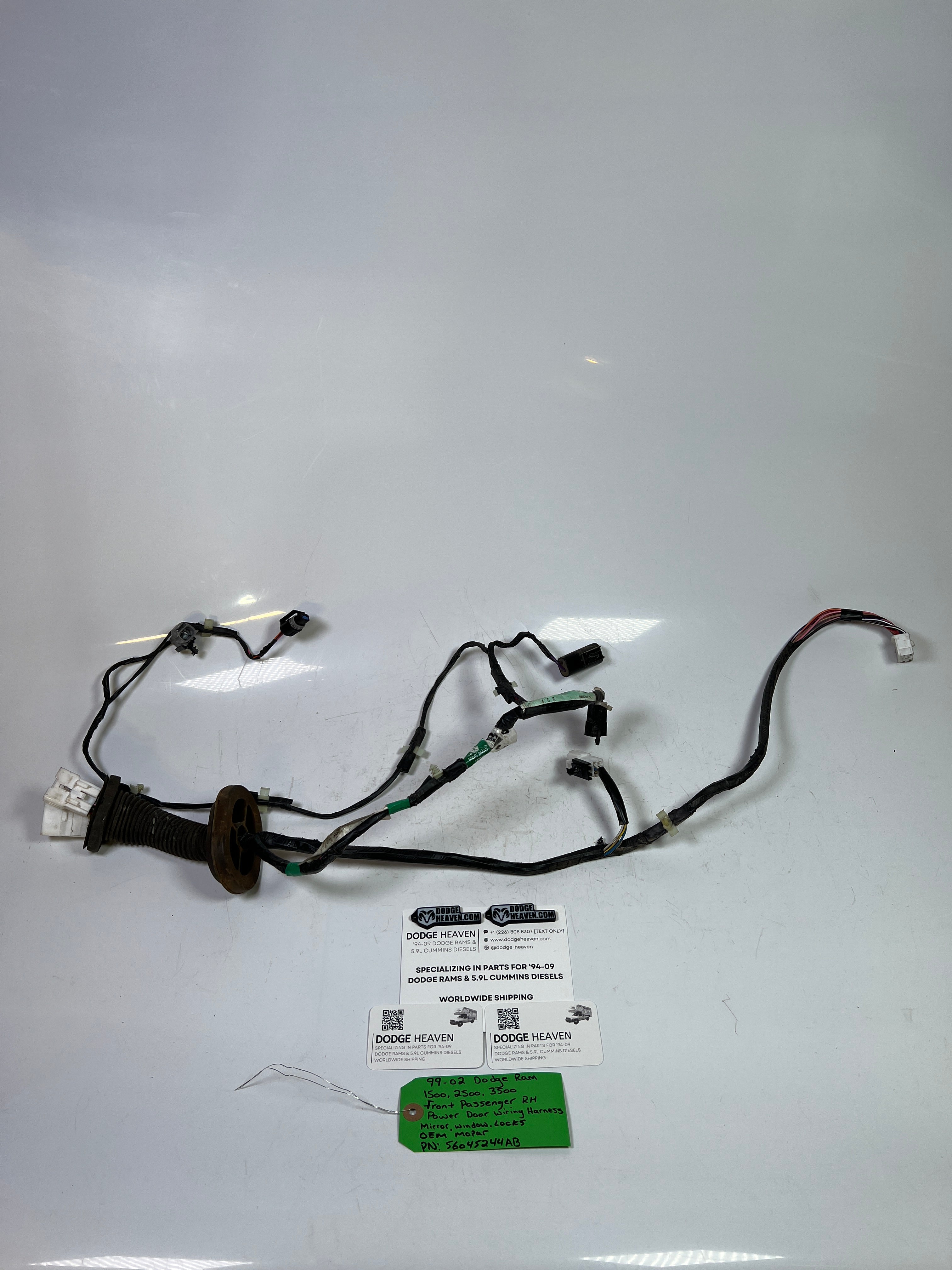 1999-2002 Dodge Ram 1500-3500 Passenger Power Door Wiring Harness