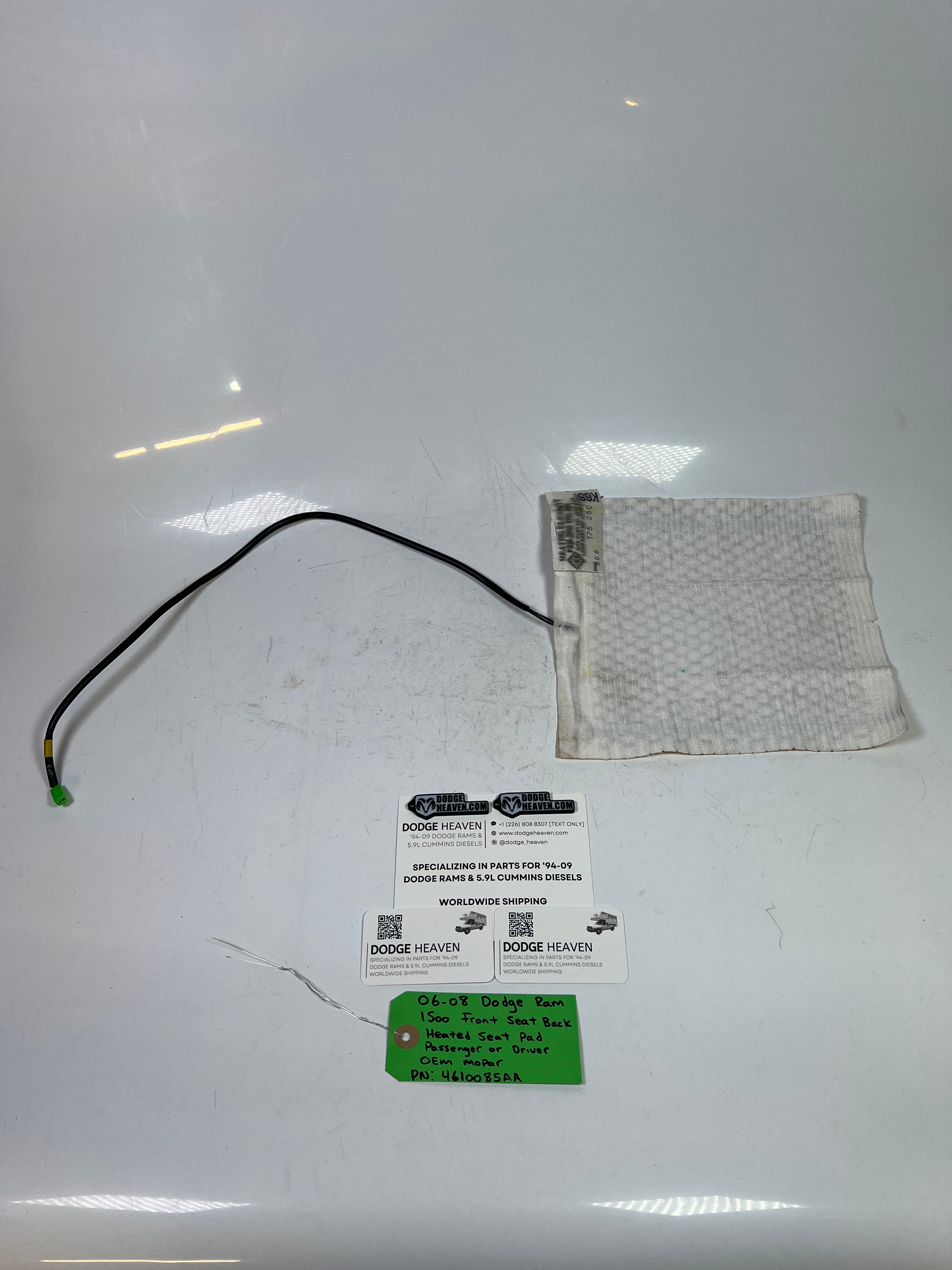 2006-2008 Dodge Ram 1500 Front Seat Back Heated Seat Pad LH or RH
