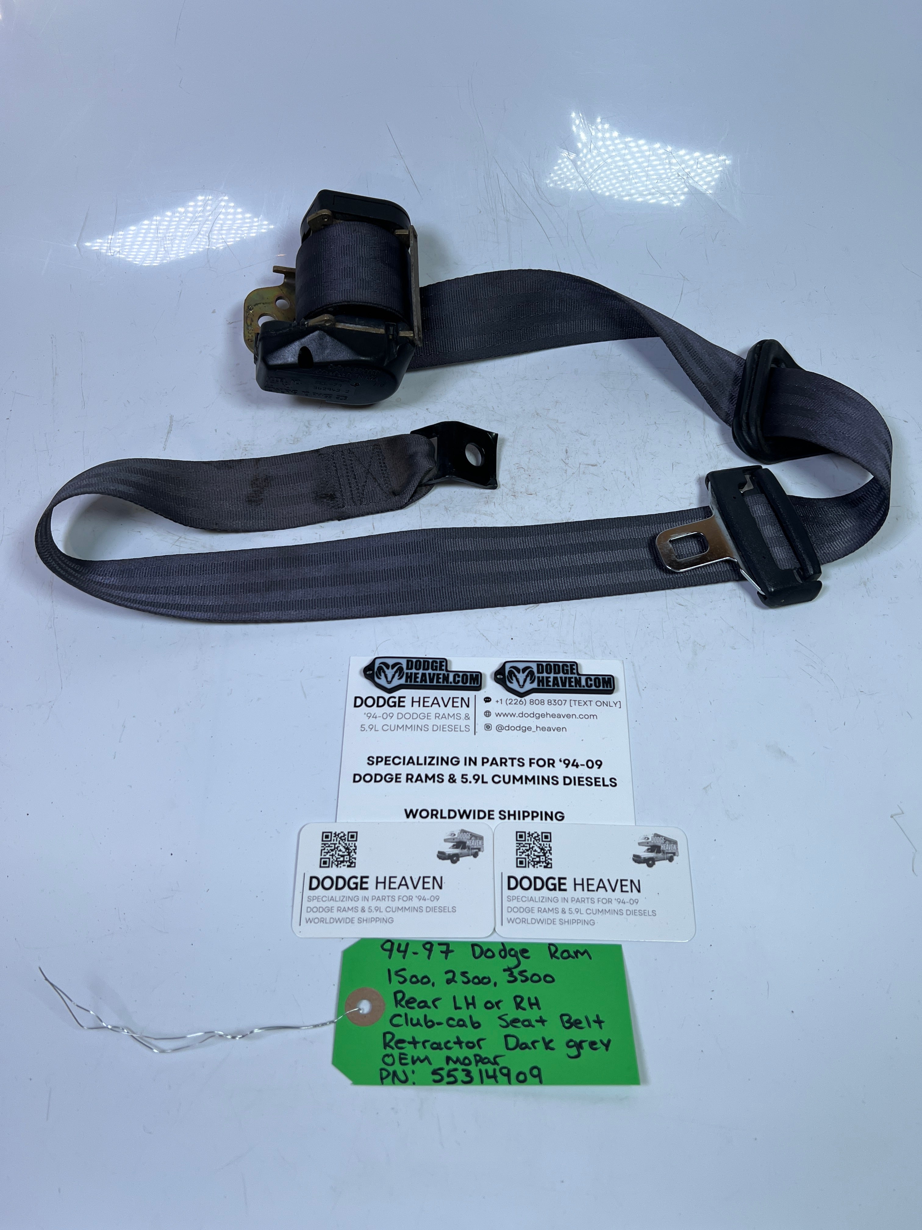 1994-1997 Dodge Ram Rear RH or LH Club Cab Seat Belt Retractor