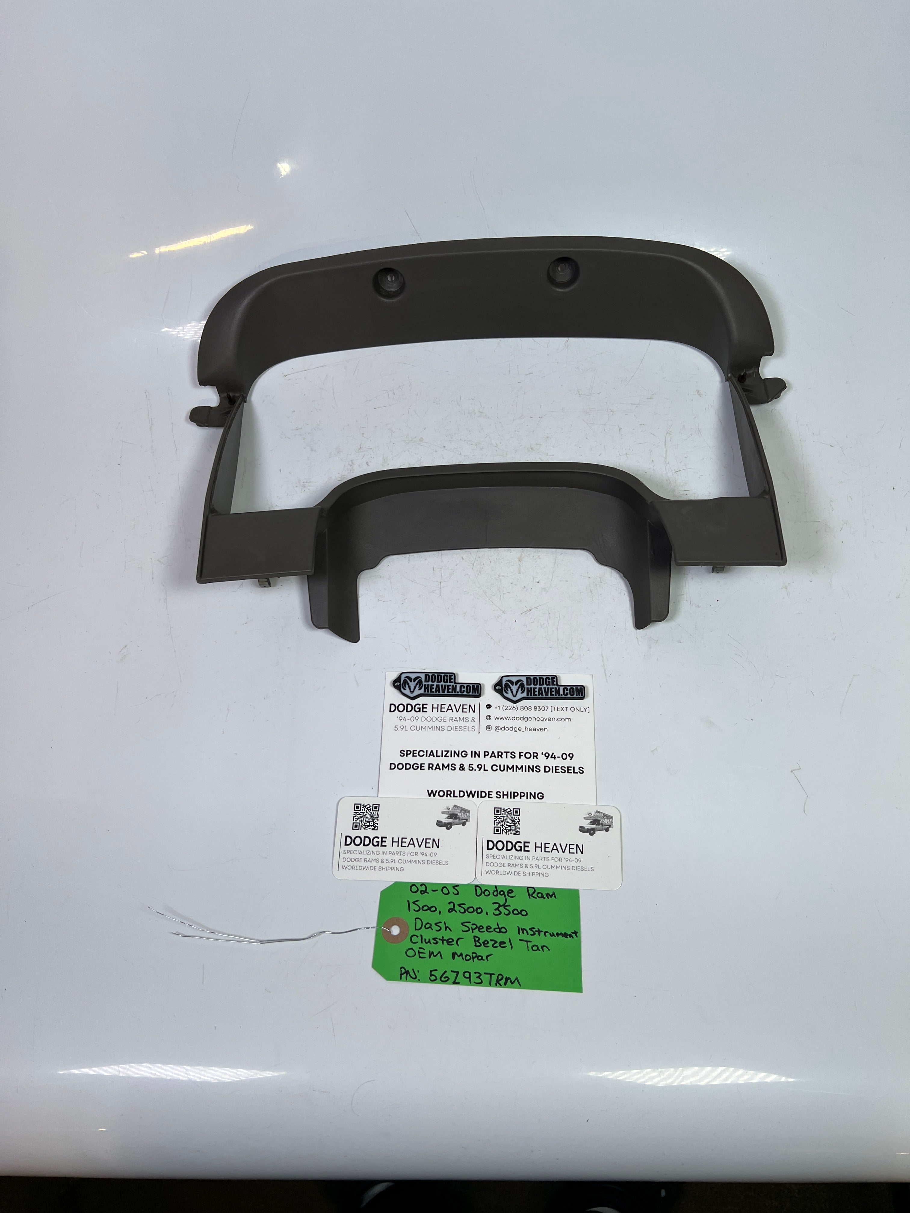 2002-2005 Dodge Ram 1500-3500 Dash Speedo Instrument Cluster Bezel Tan
