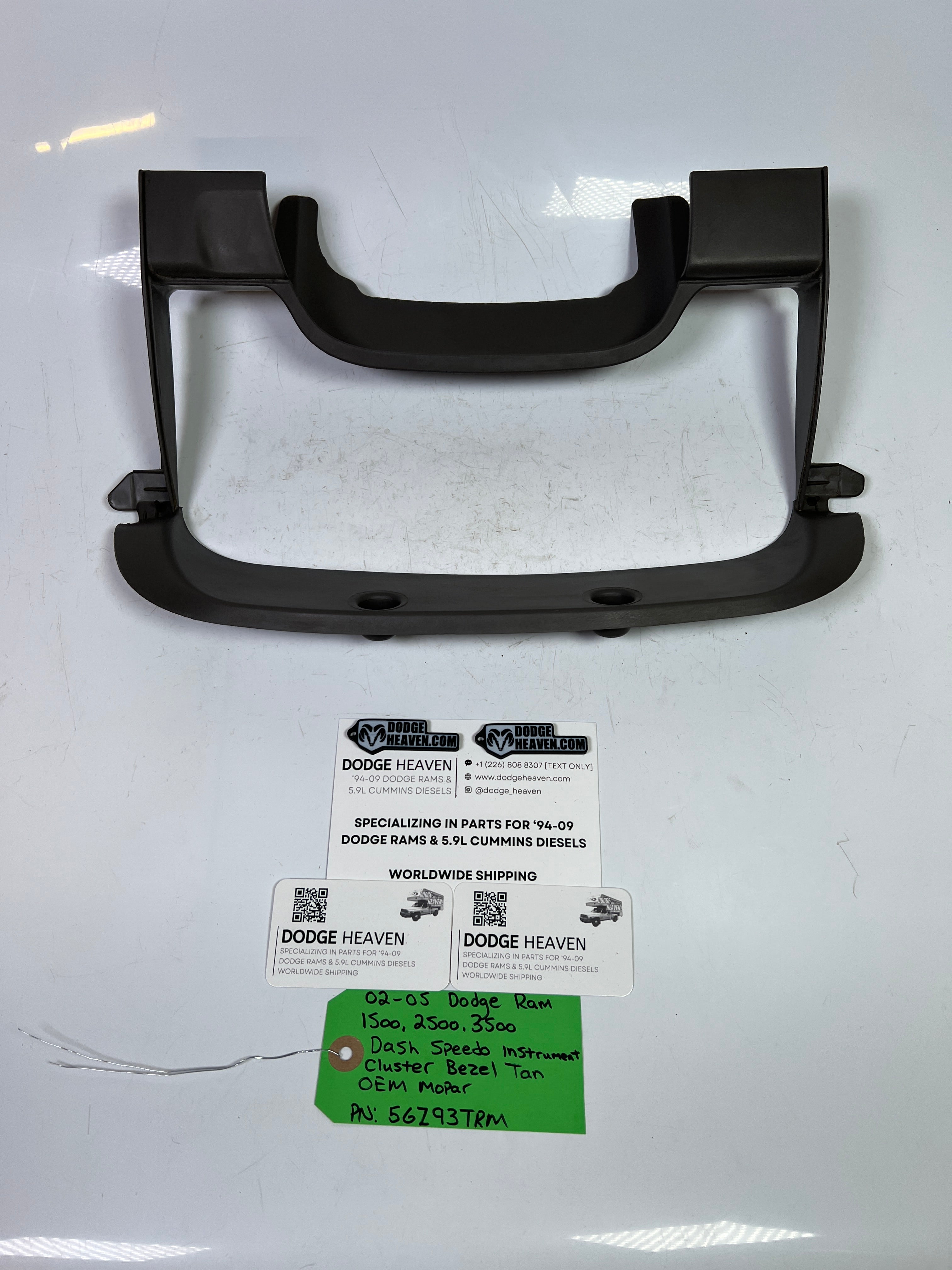 2002-2005 Dodge Ram 1500-3500 Dash Speedo Instrument Cluster Bezel Tan