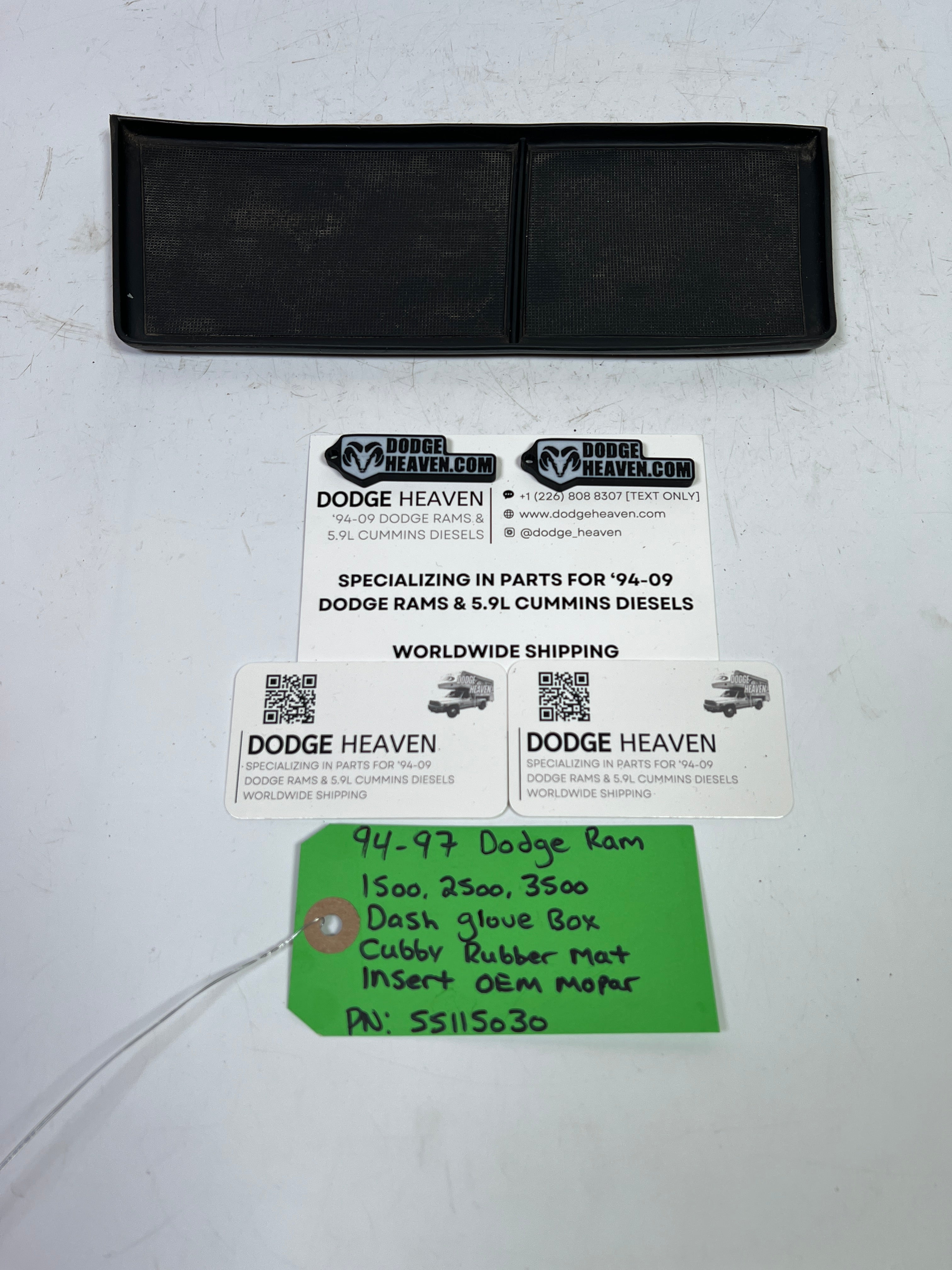 1994-1997 Dodge Ram 1500-3500 Dash Glove Box Cubby Rubber Mat