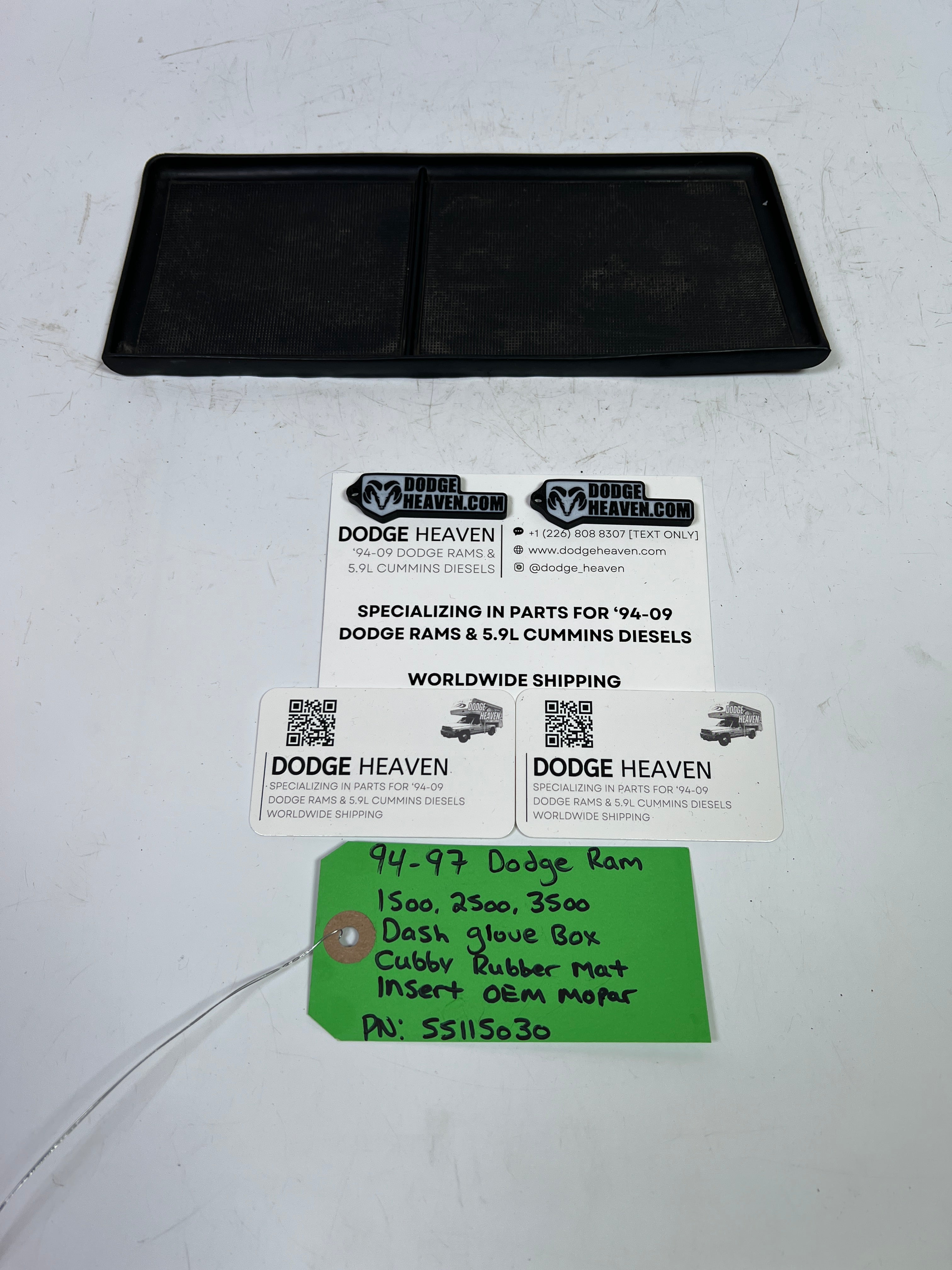 1994-1997 Dodge Ram 1500-3500 Dash Glove Box Cubby Rubber Mat