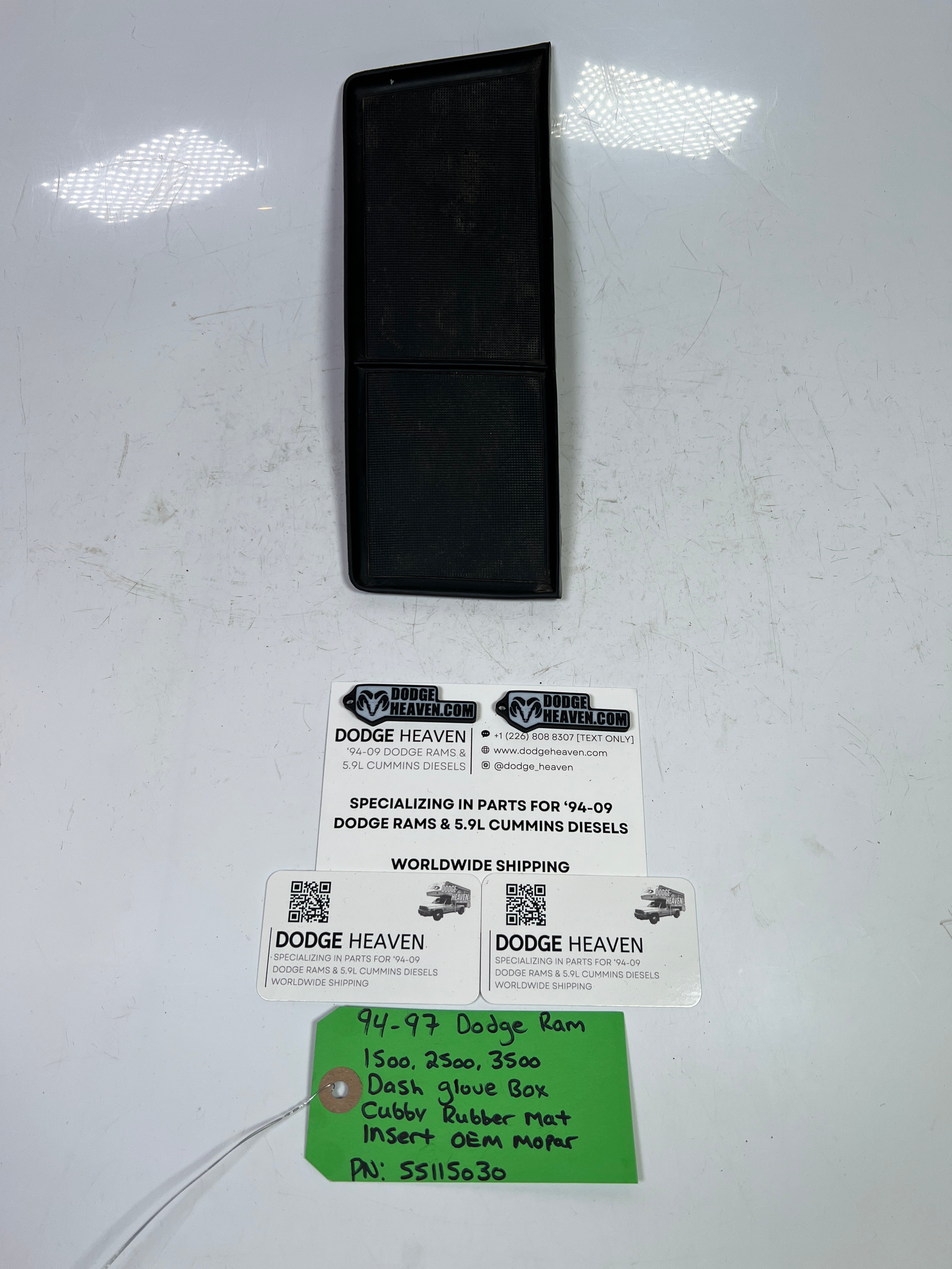 1994-1997 Dodge Ram 1500-3500 Dash Glove Box Cubby Rubber Mat