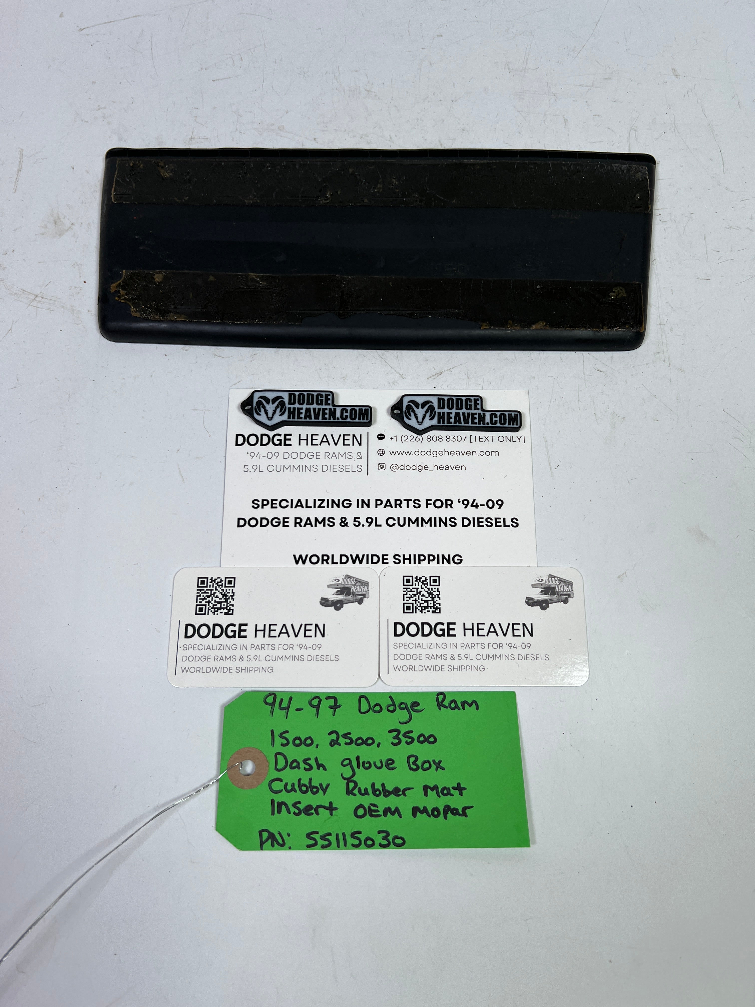 1994-1997 Dodge Ram 1500-3500 Dash Glove Box Cubby Rubber Mat
