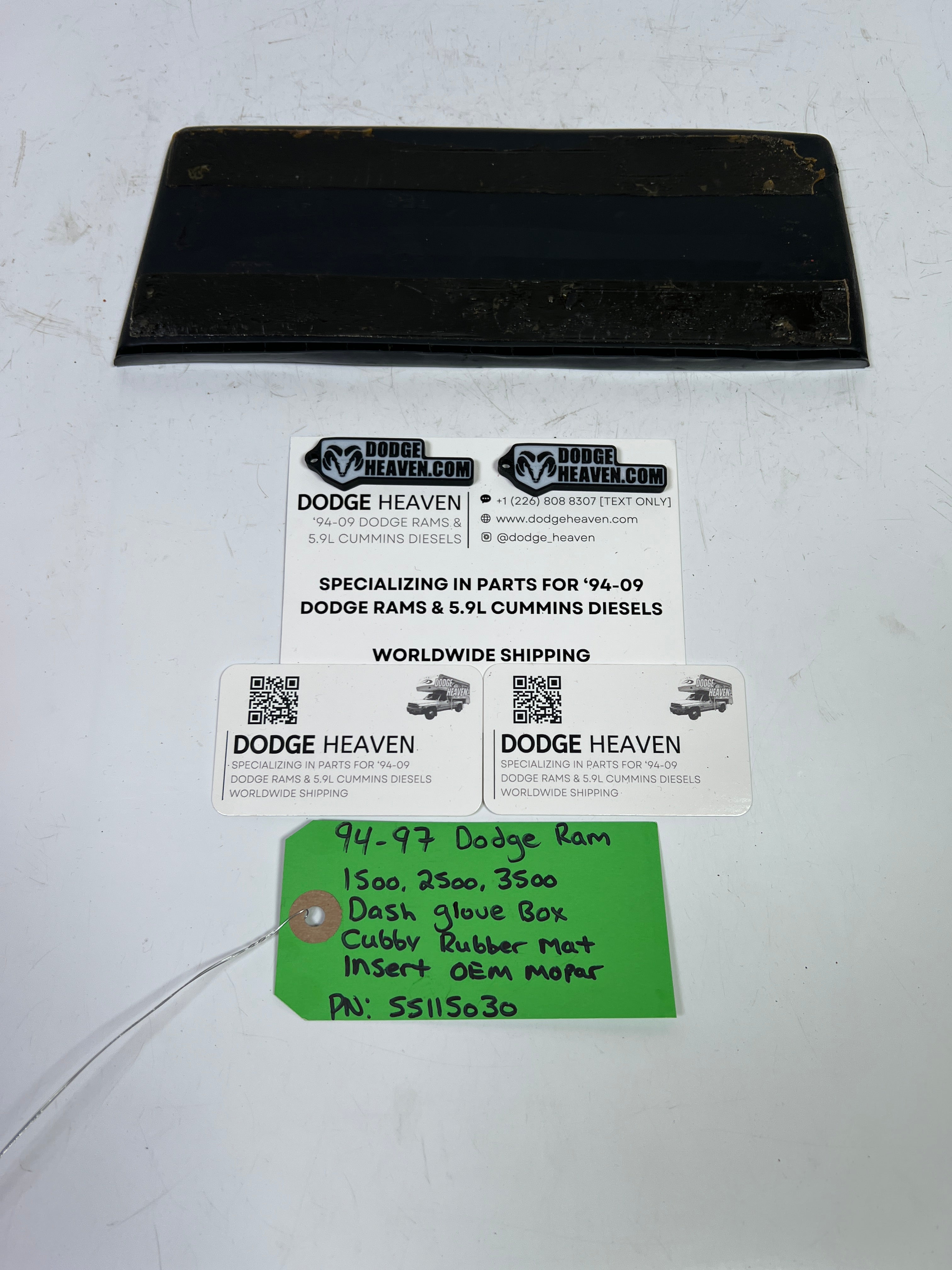 1994-1997 Dodge Ram 1500-3500 Dash Glove Box Cubby Rubber Mat