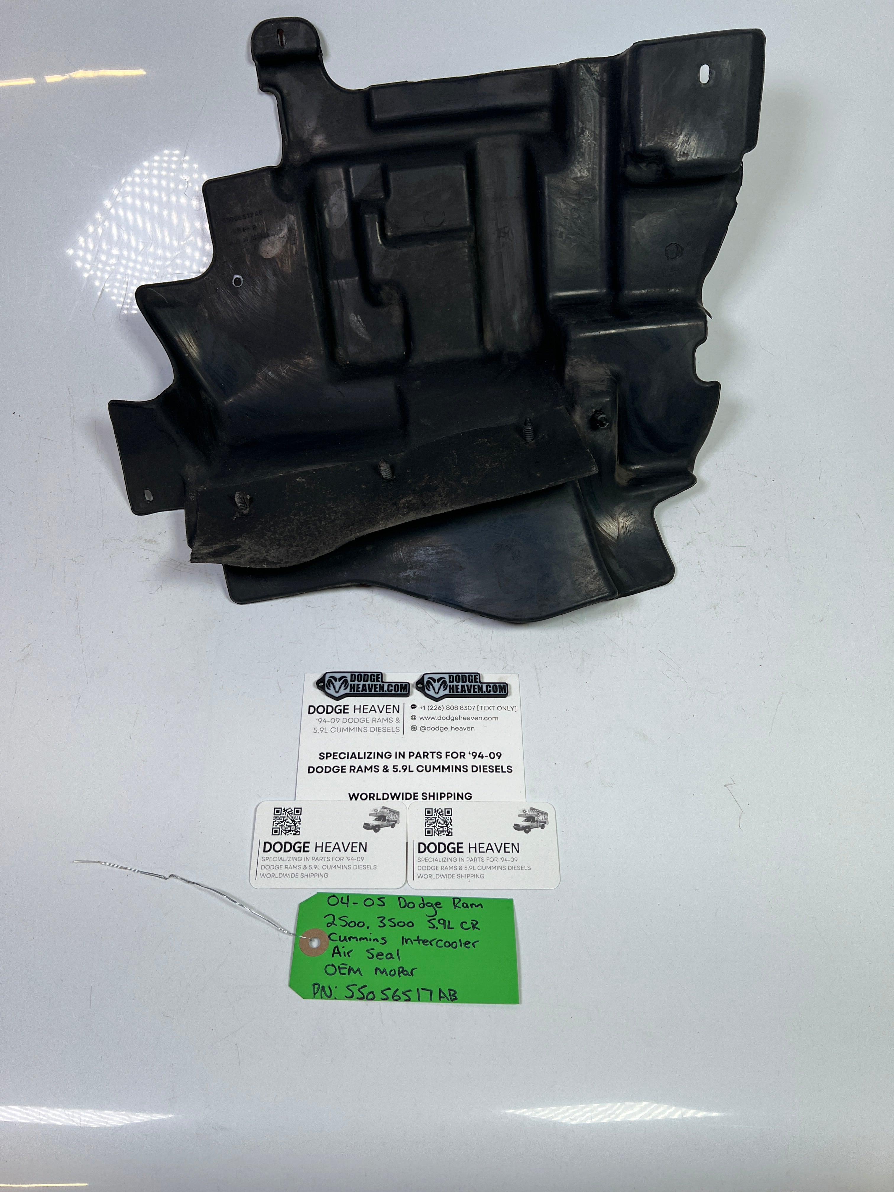 2004-2005 Dodge Ram 2500 3500 5.9L Cummins Intercooler Air Seal