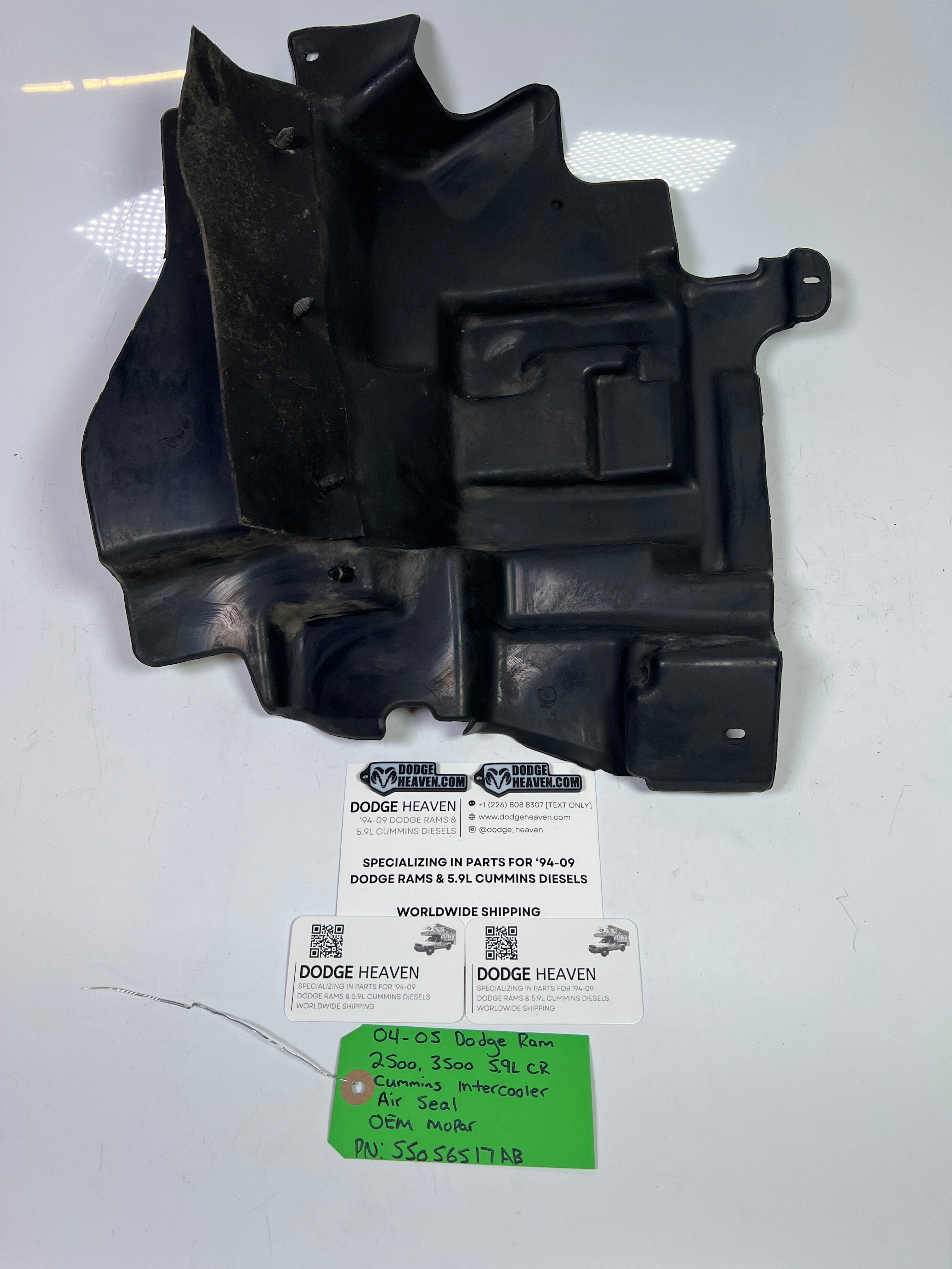 2004-2005 Dodge Ram 2500 3500 5.9L Cummins Intercooler Air Seal