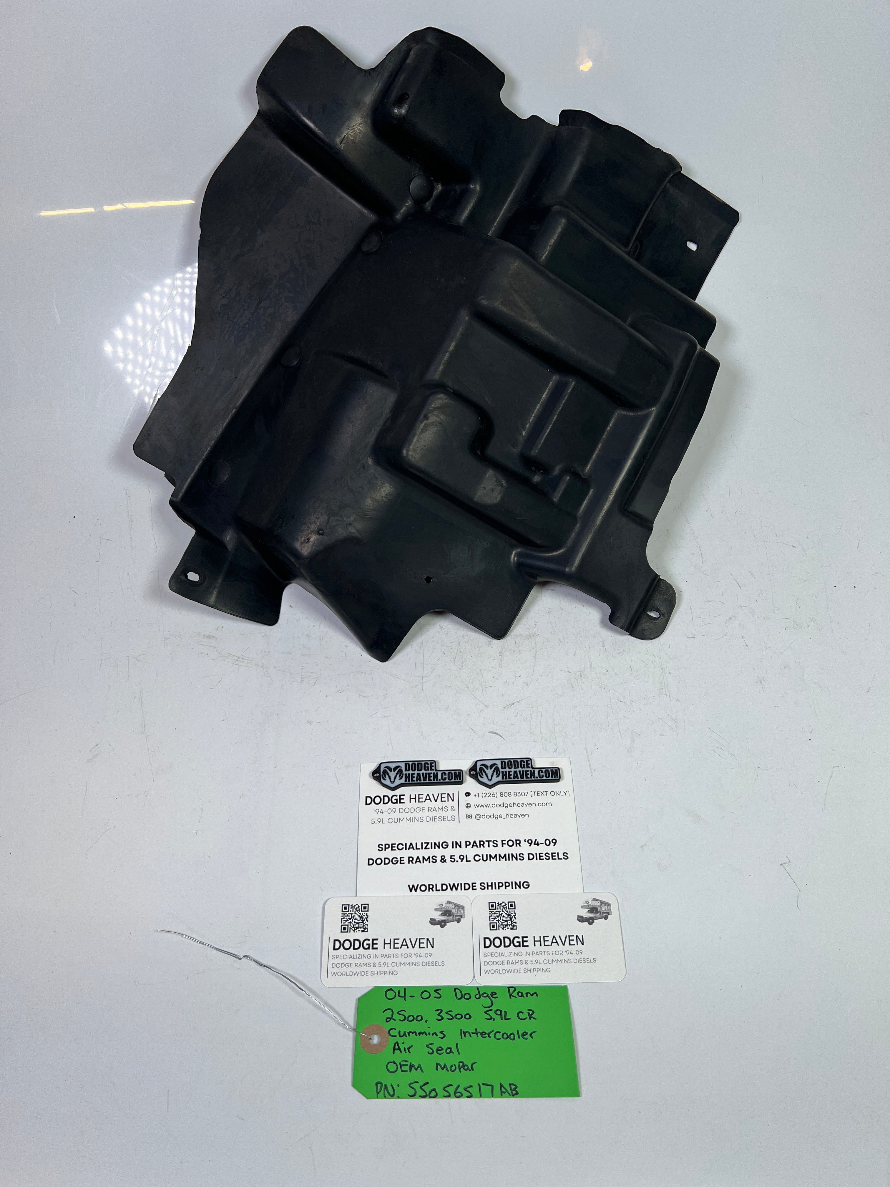 2004-2005 Dodge Ram 2500 3500 5.9L Cummins Intercooler Air Seal