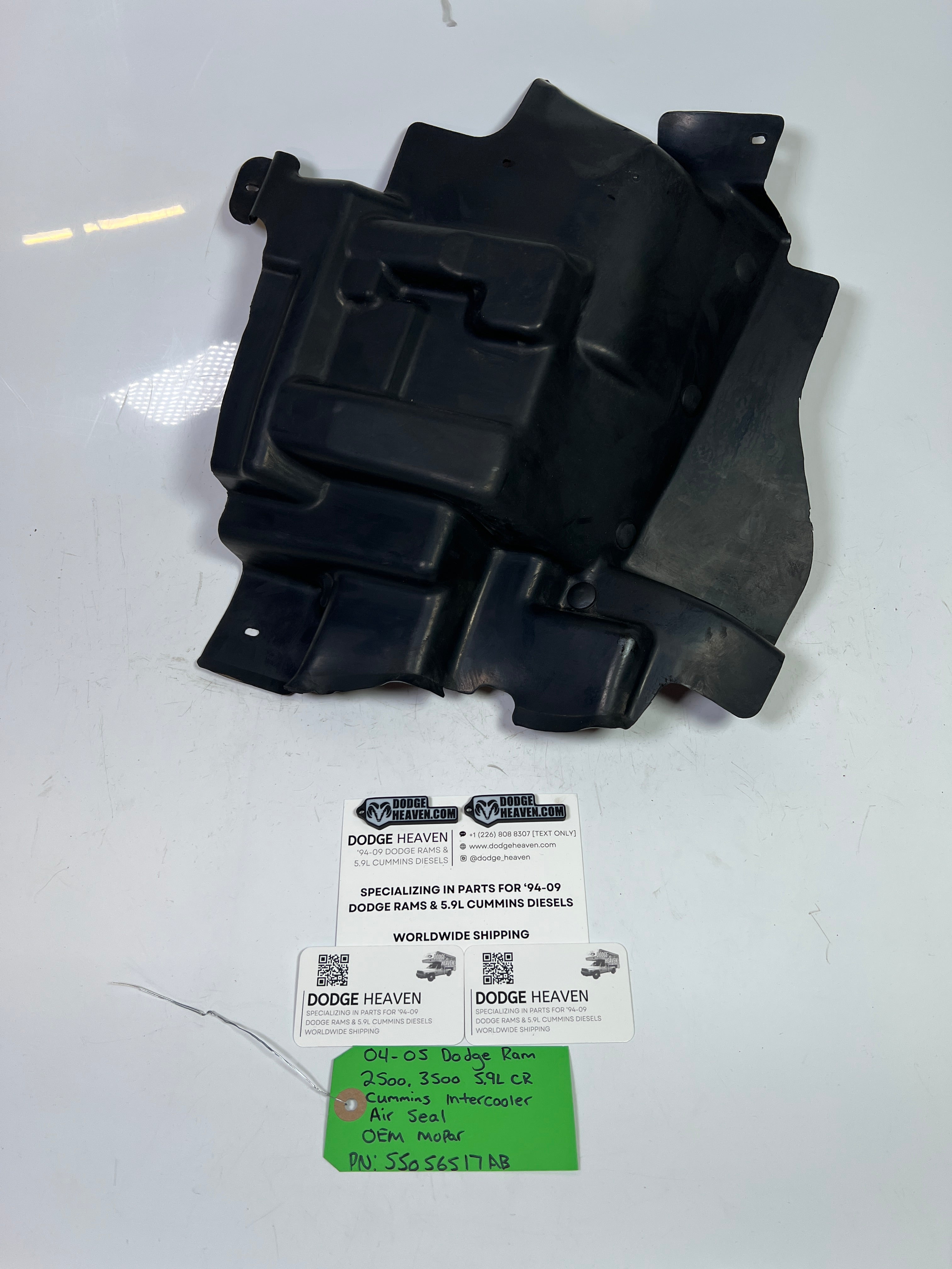 2004-2005 Dodge Ram 2500 3500 5.9L Cummins Intercooler Air Seal