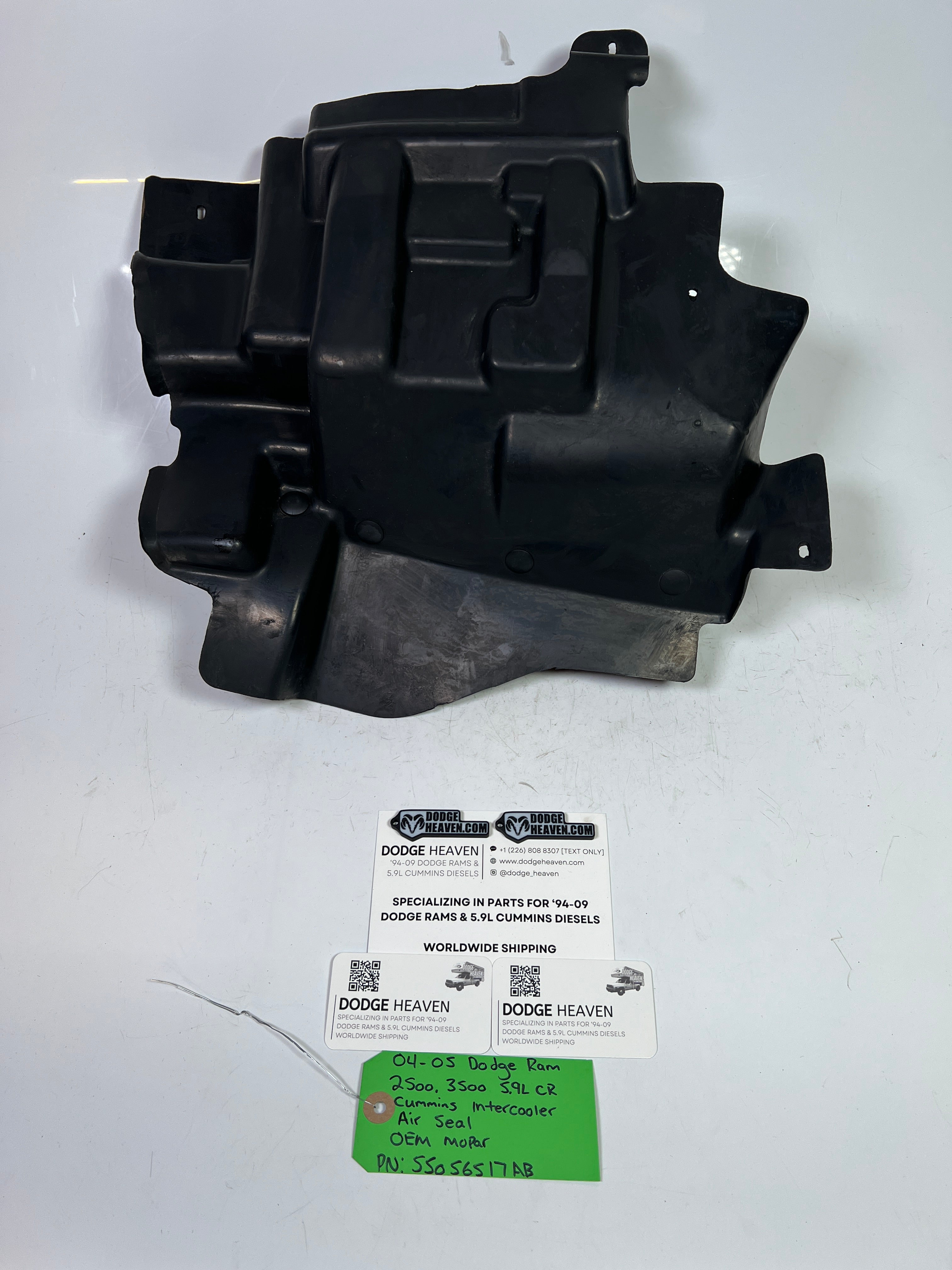 2004-2005 Dodge Ram 2500 3500 5.9L Cummins Intercooler Air Seal