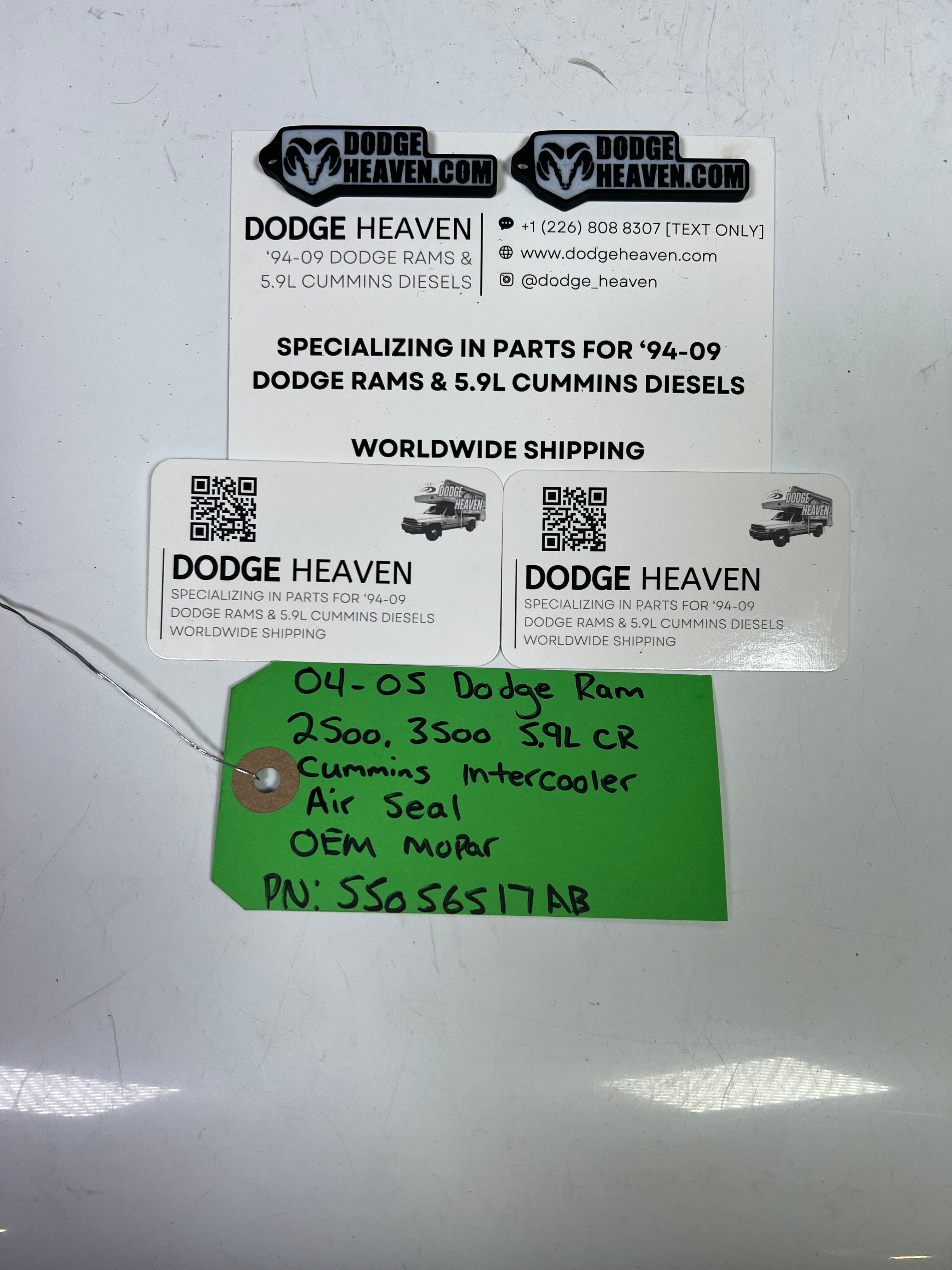 2004-2005 Dodge Ram 2500 3500 5.9L Cummins Intercooler Air Seal