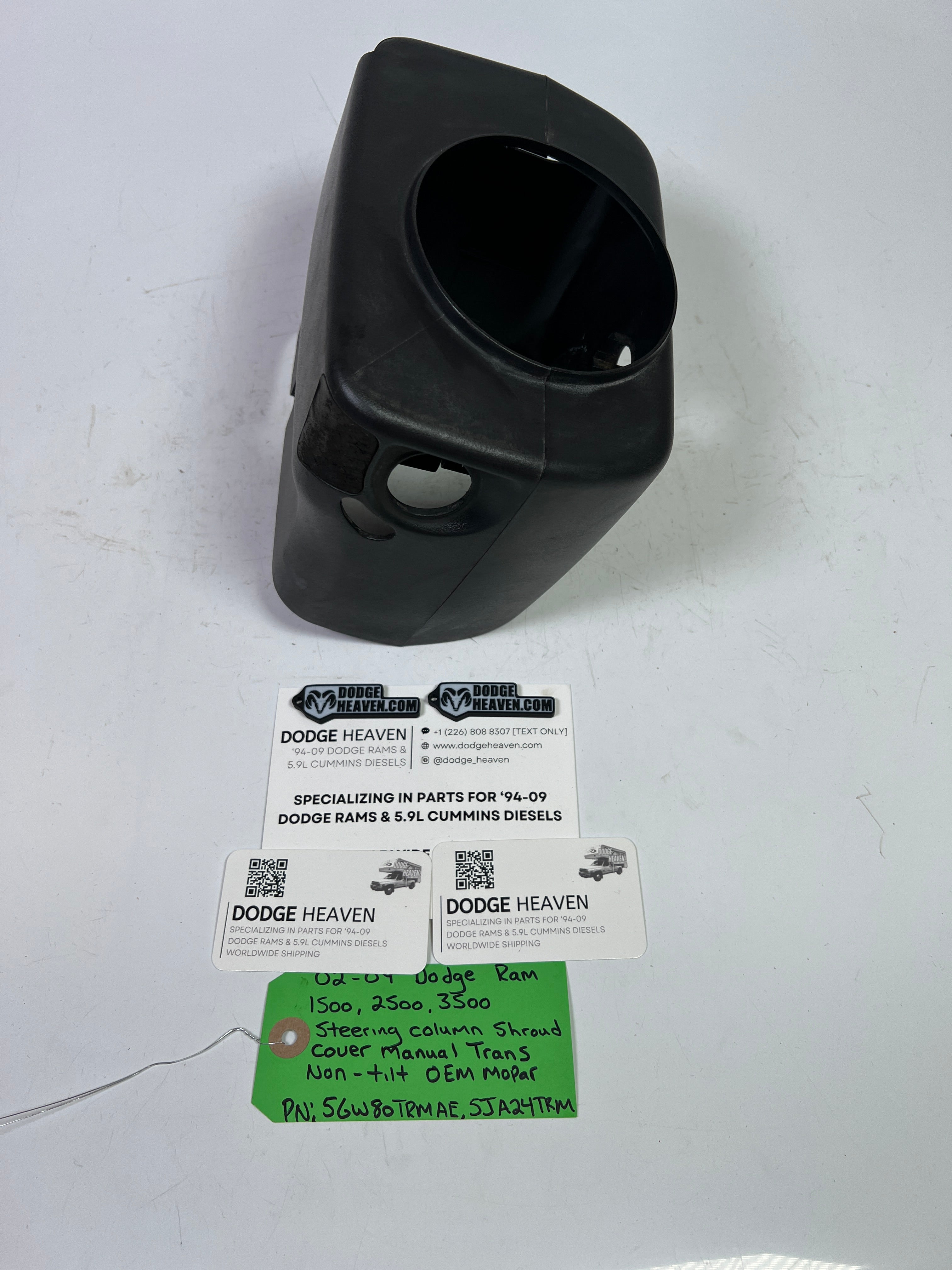 2002-2009 Dodge Ram Steering Column Shroud Cover Manual Trans Non Tilt