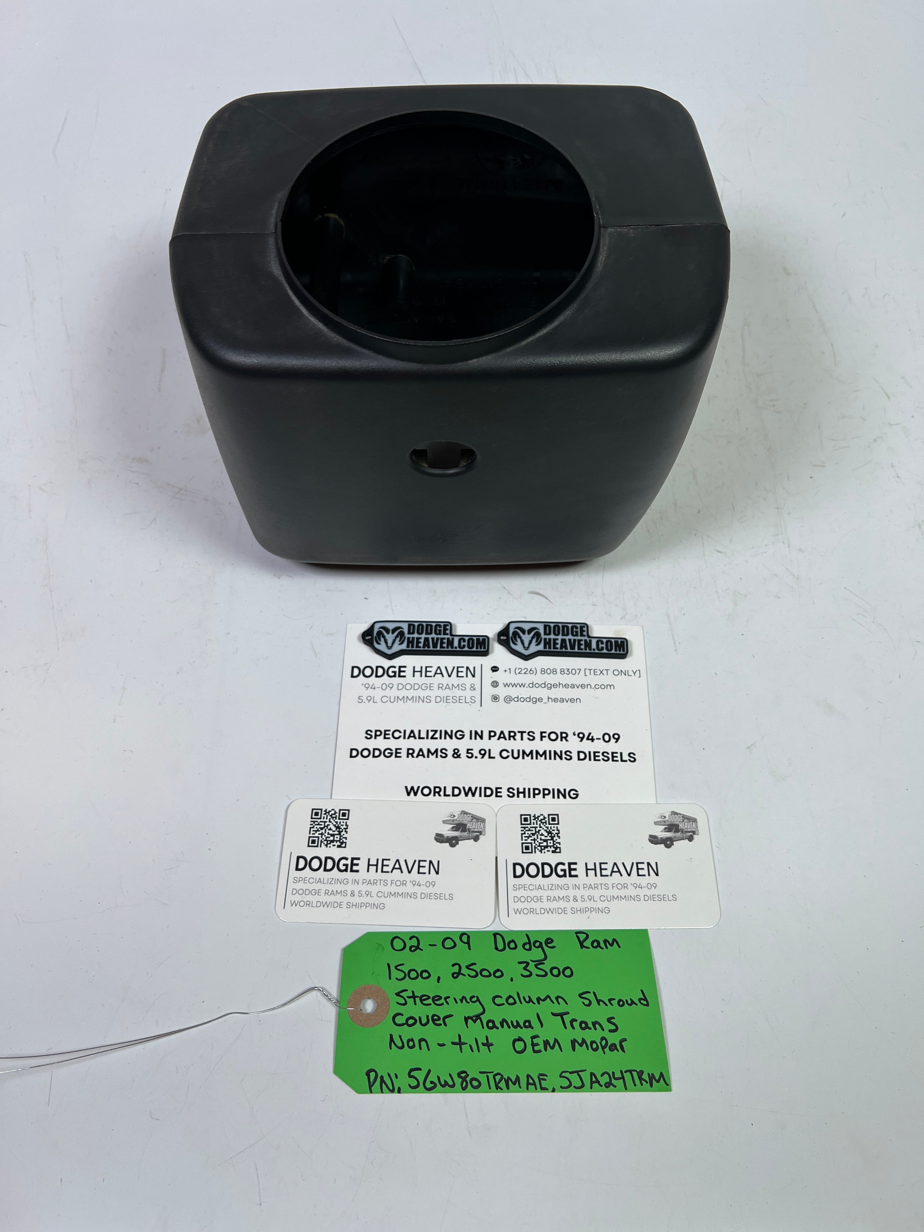 2002-2009 Dodge Ram Steering Column Shroud Cover Manual Trans Non Tilt