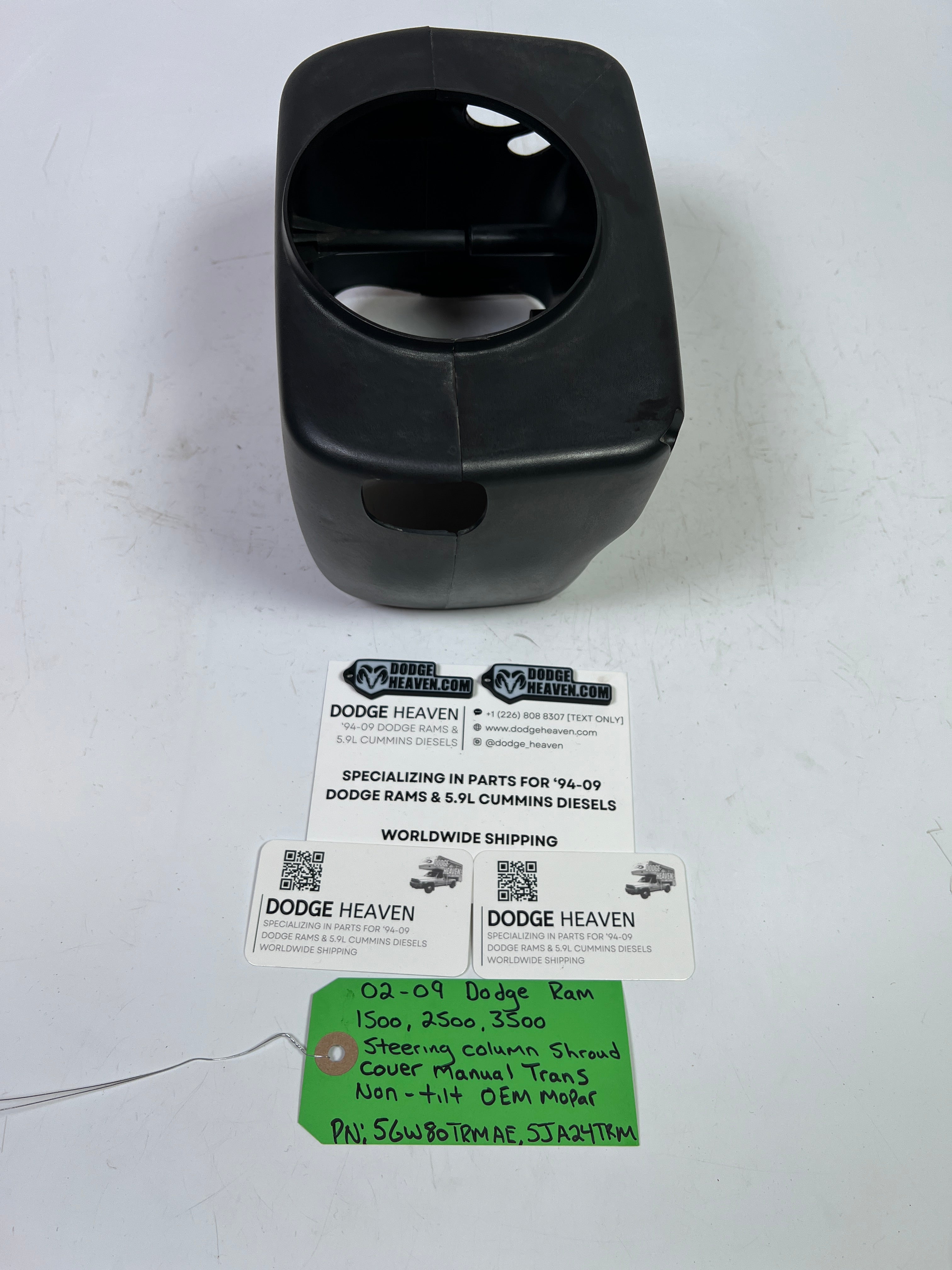 2002-2009 Dodge Ram Steering Column Shroud Cover Manual Trans Non Tilt