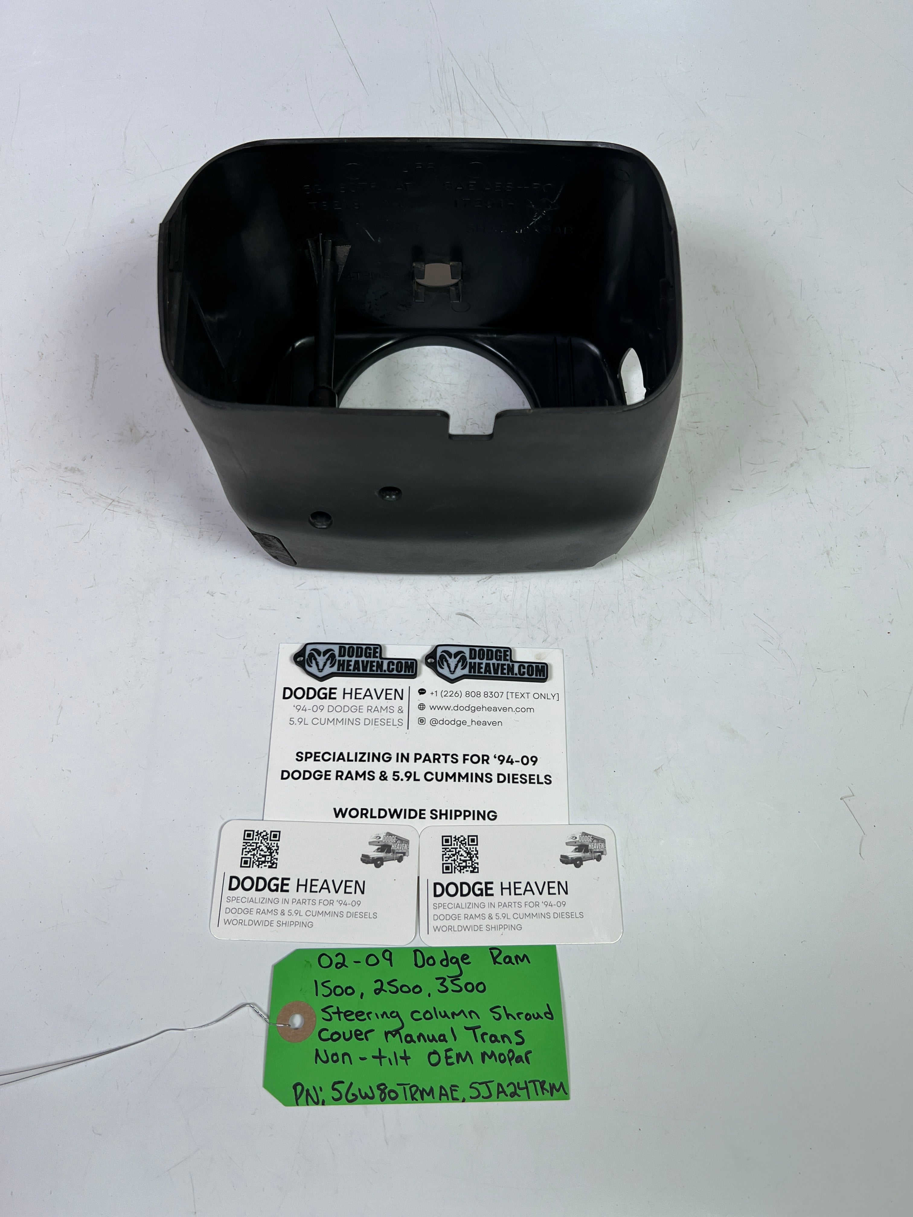 2002-2009 Dodge Ram Steering Column Shroud Cover Manual Trans Non Tilt