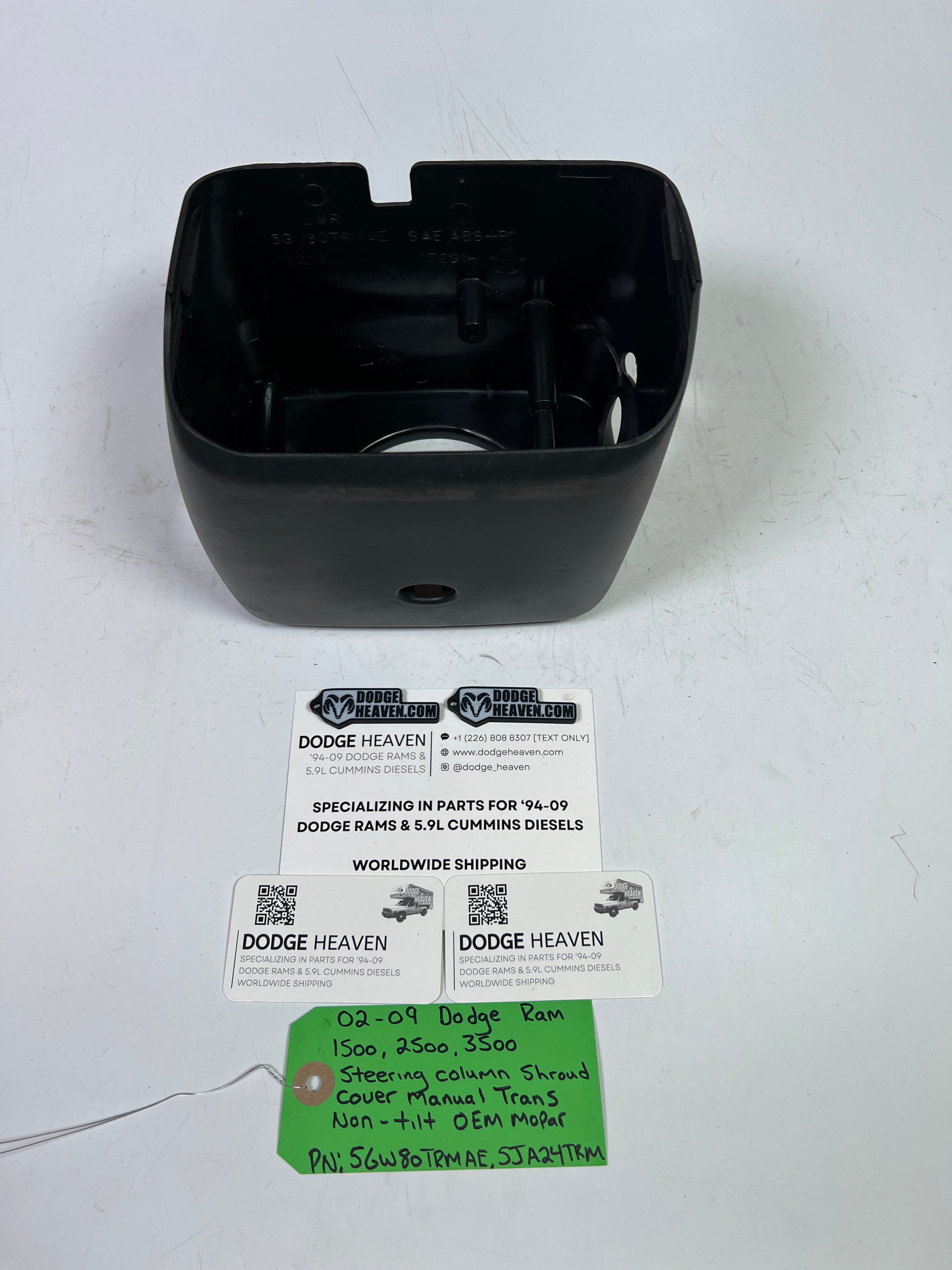 2002-2009 Dodge Ram Steering Column Shroud Cover Manual Trans Non Tilt