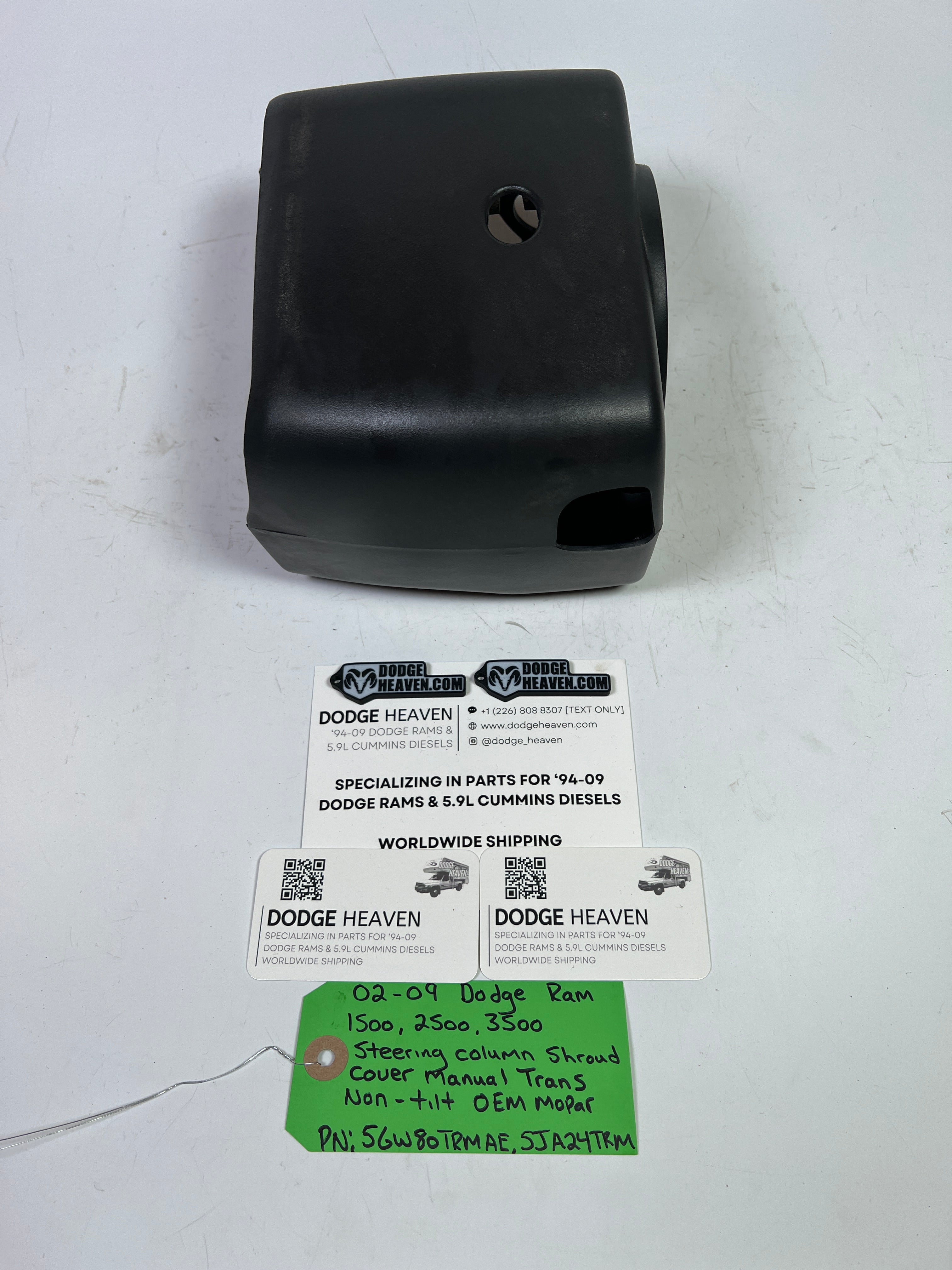 2002-2009 Dodge Ram Steering Column Shroud Cover Manual Trans Non Tilt