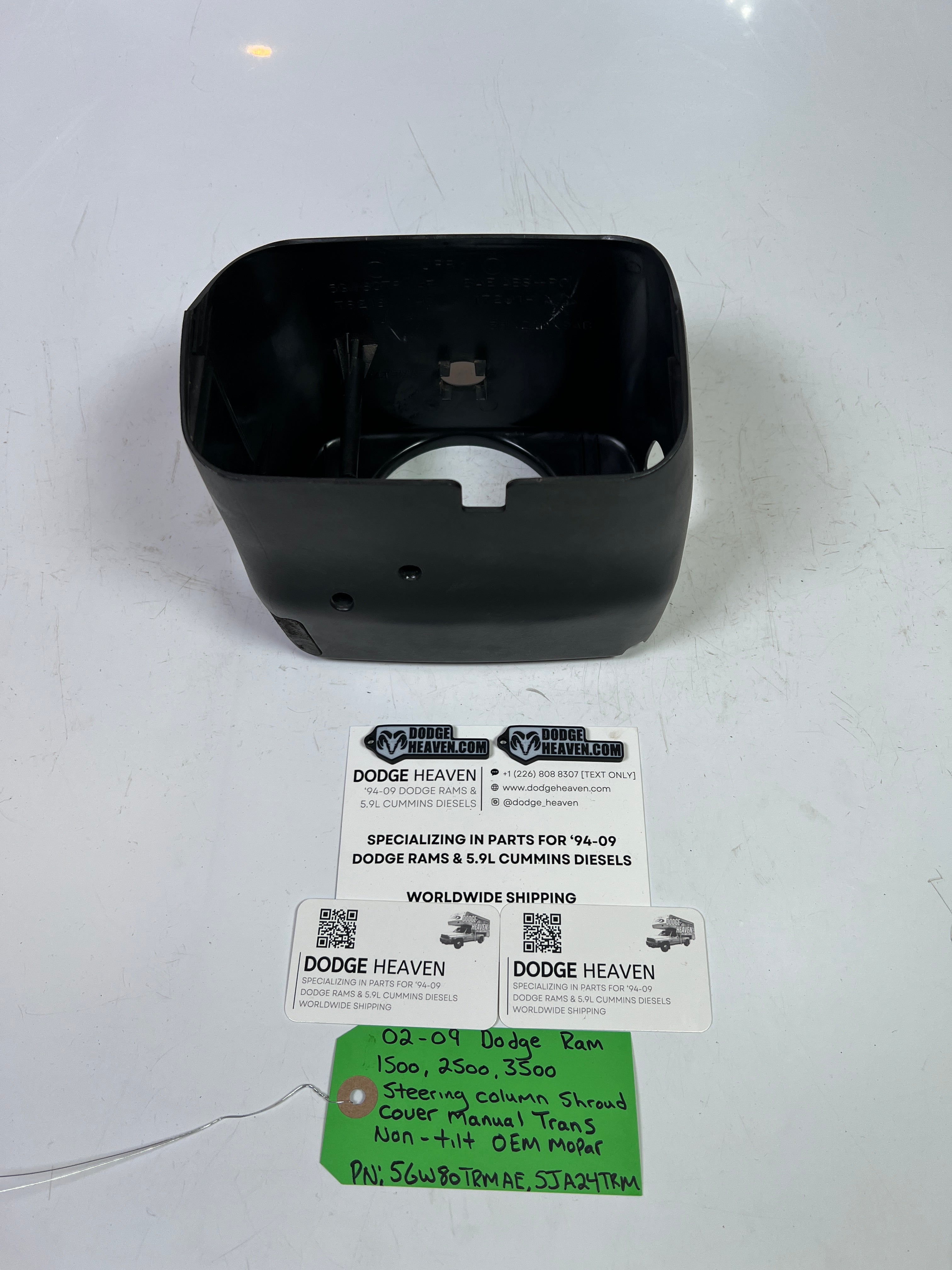 2002-2009 Dodge Ram Steering Column Shroud Cover Manual Trans Non Tilt