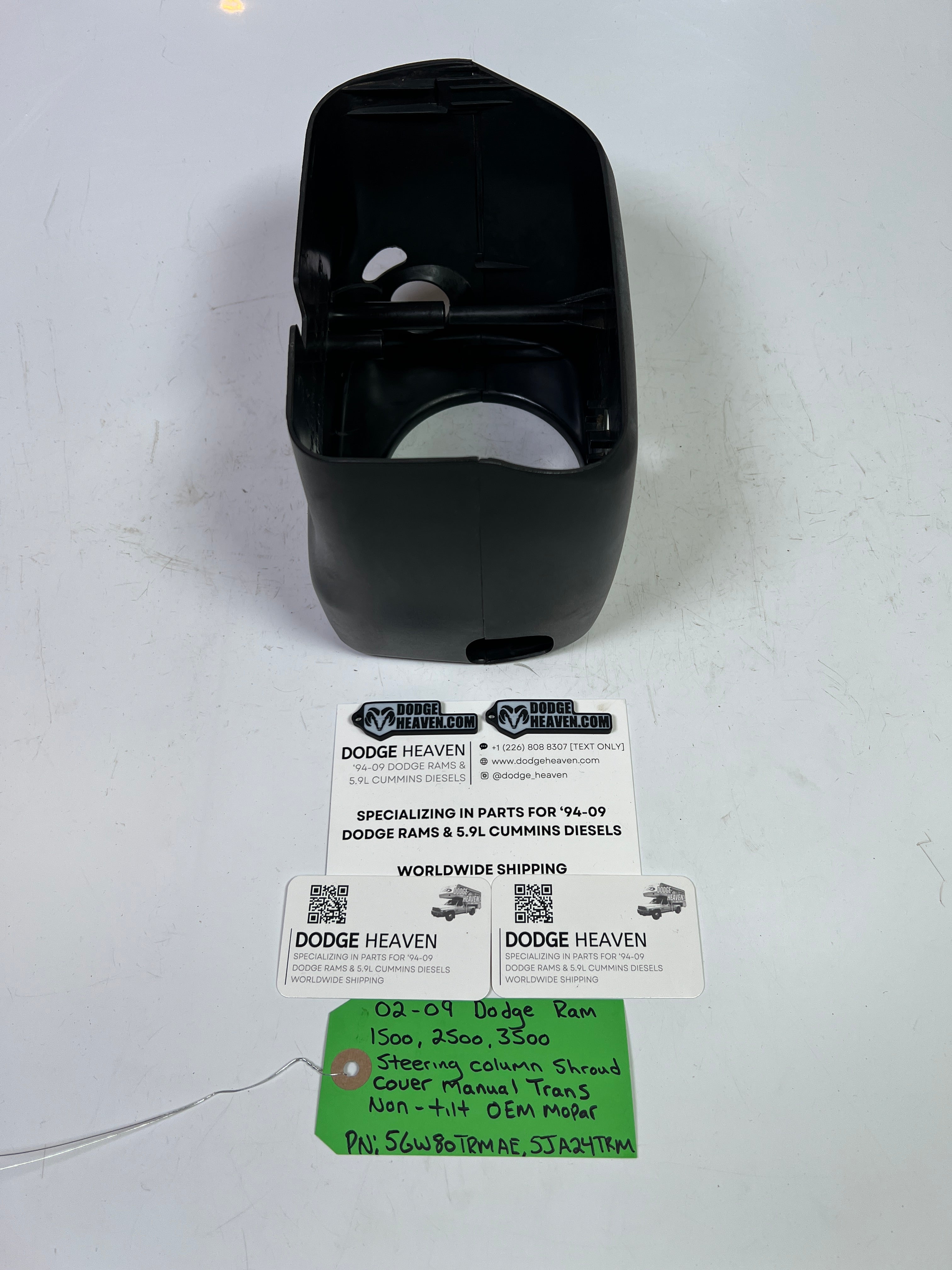 2002-2009 Dodge Ram Steering Column Shroud Cover Manual Trans Non Tilt