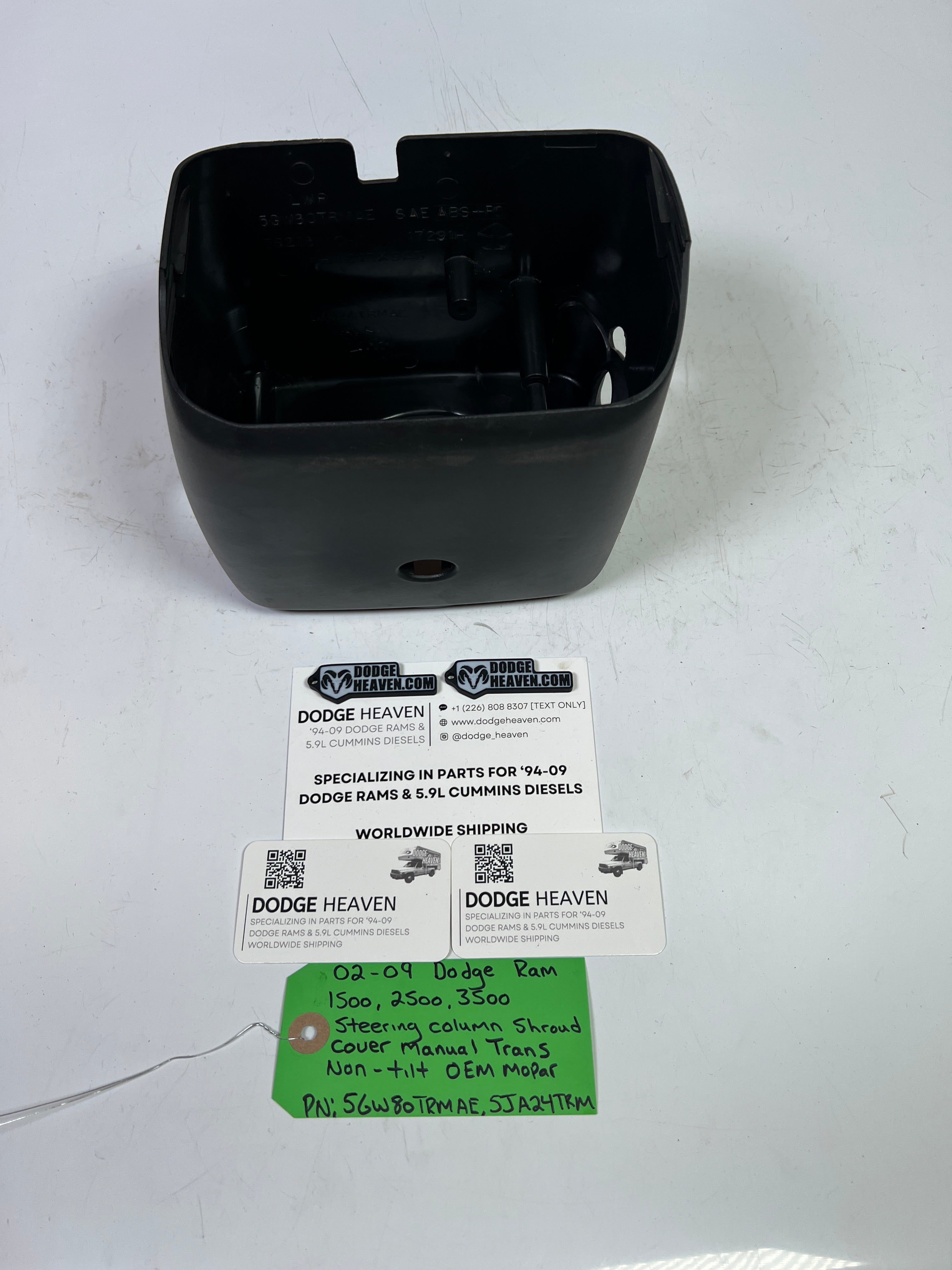 2002-2009 Dodge Ram Steering Column Shroud Cover Manual Trans Non Tilt