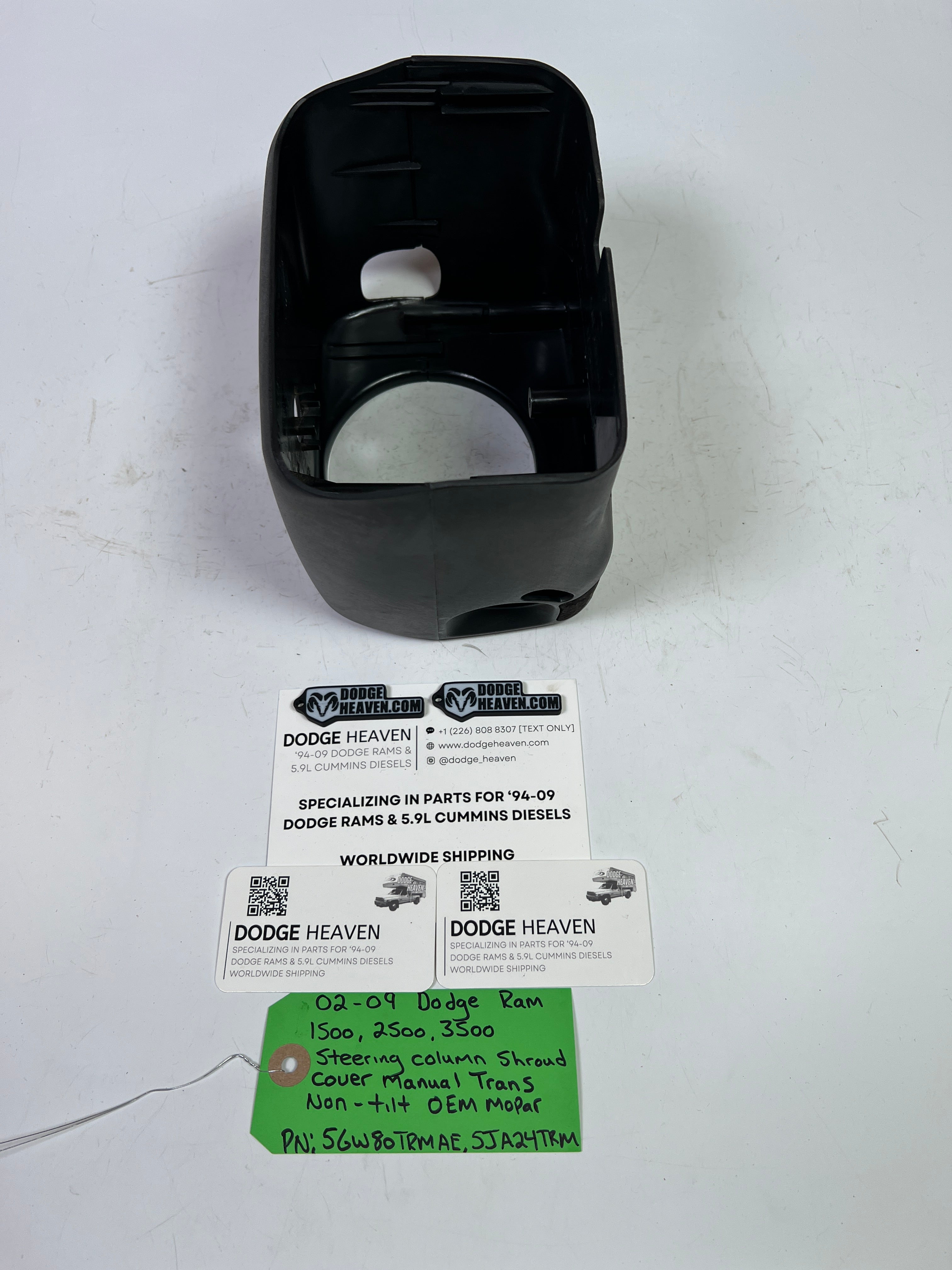 2002-2009 Dodge Ram Steering Column Shroud Cover Manual Trans Non Tilt