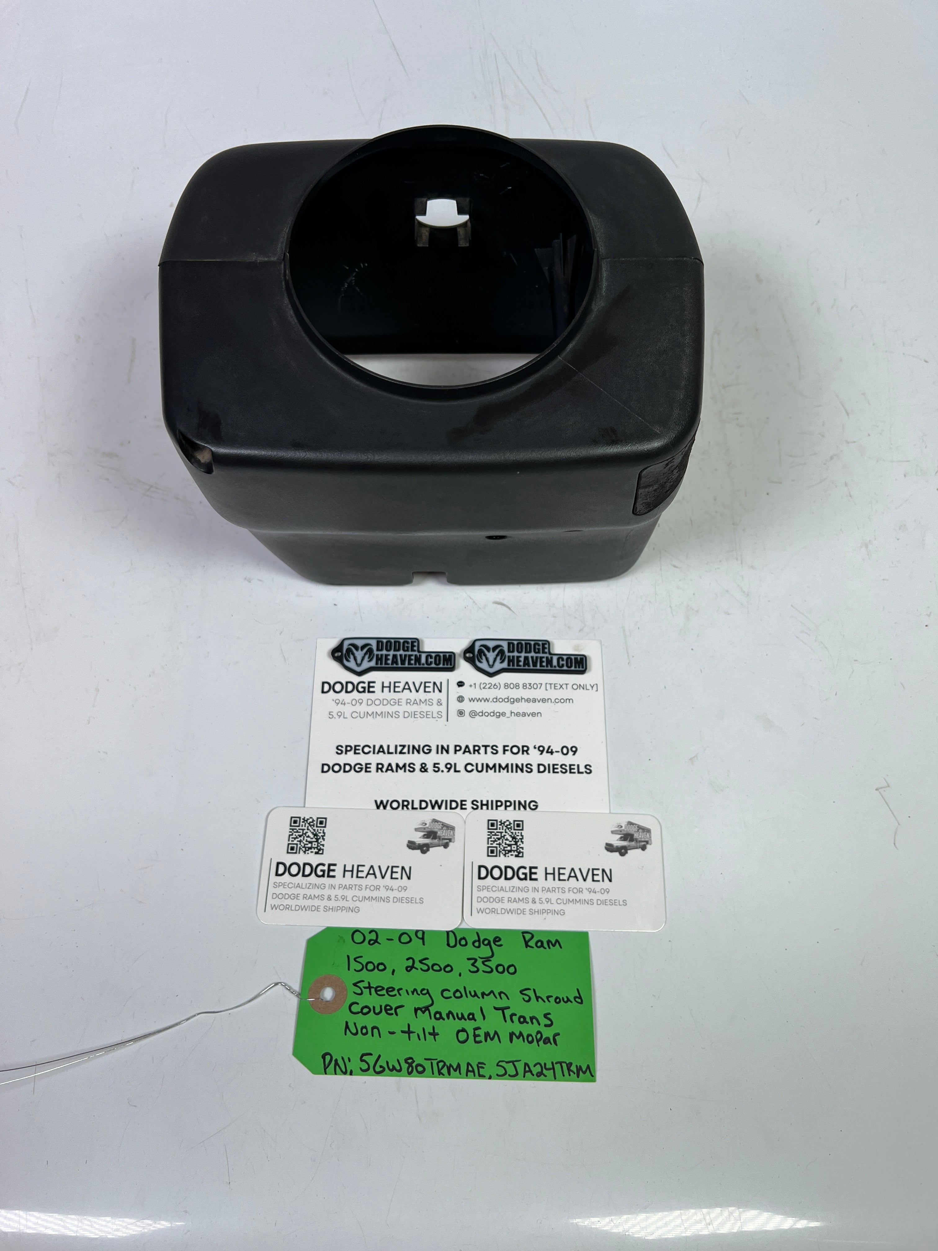 2002-2009 Dodge Ram Steering Column Shroud Cover Manual Trans Non Tilt