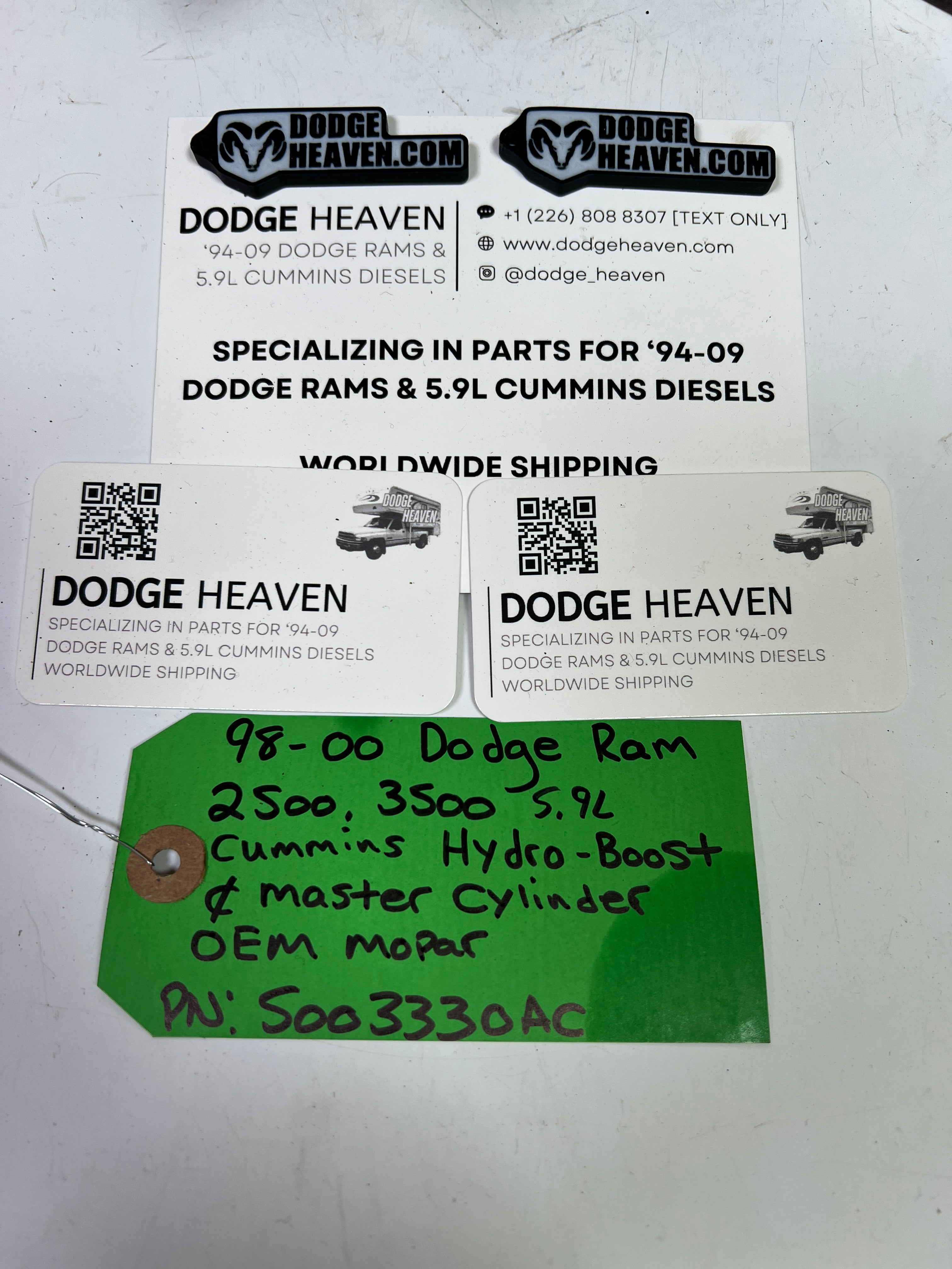 1998-2000 Dodge Ram 2500 3500 Cummins Hydro Boost & Master Cylinder