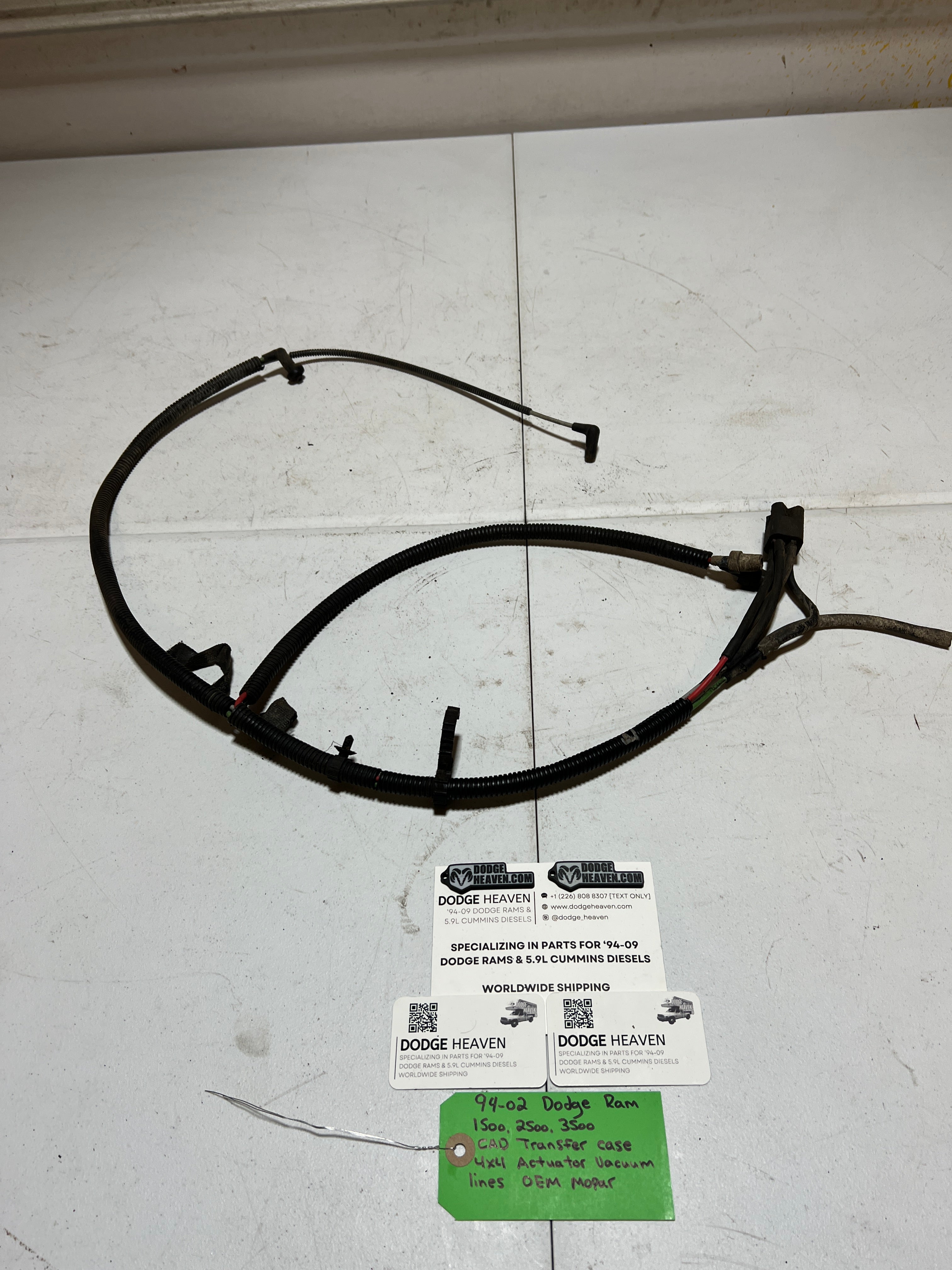 1994-2002 Dodge Ram Transfer Case 4x4 Actuator Vacuum Lines (OEM)