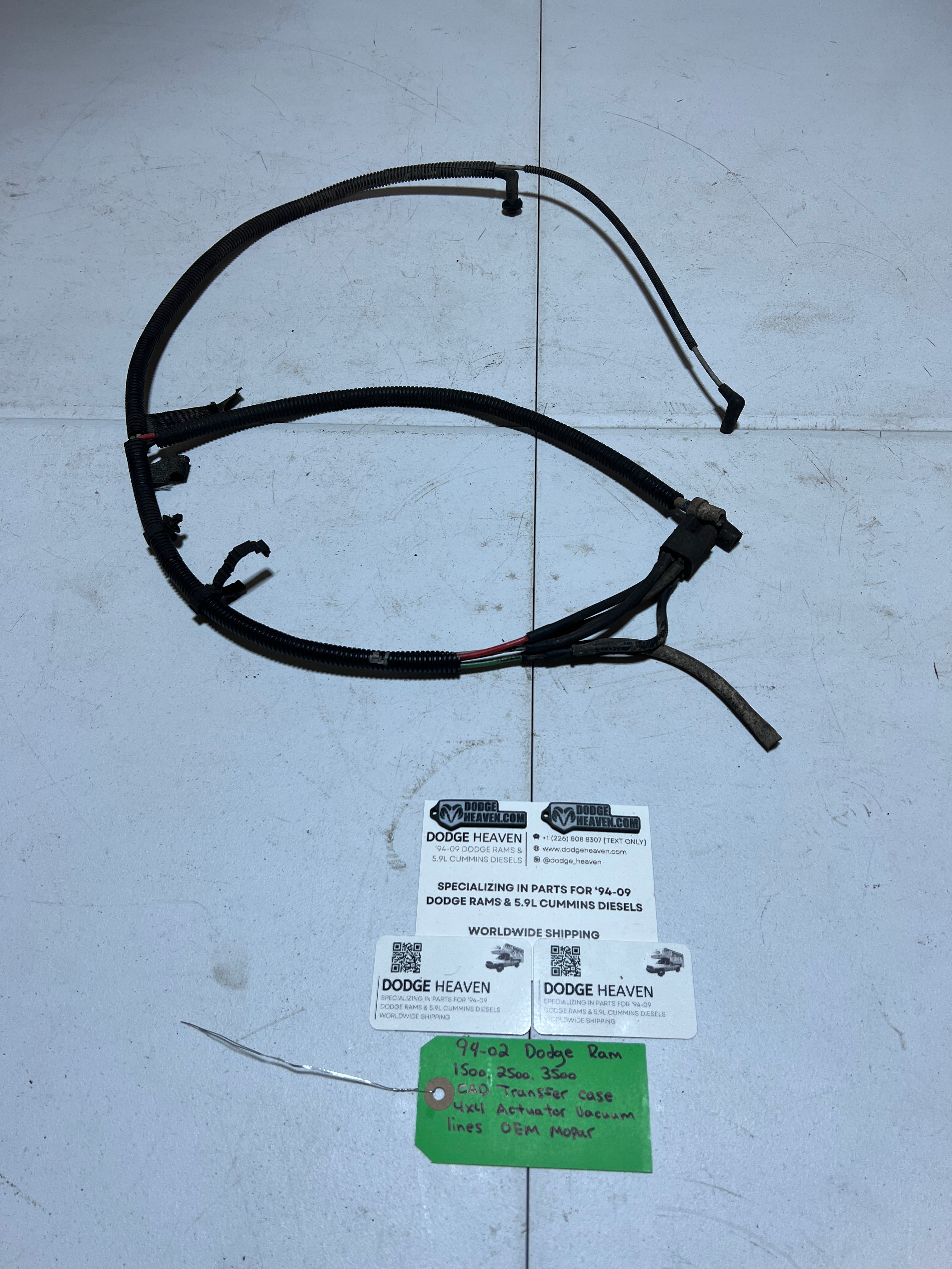 1994-2002 Dodge Ram Transfer Case 4x4 Actuator Vacuum Lines (OEM)