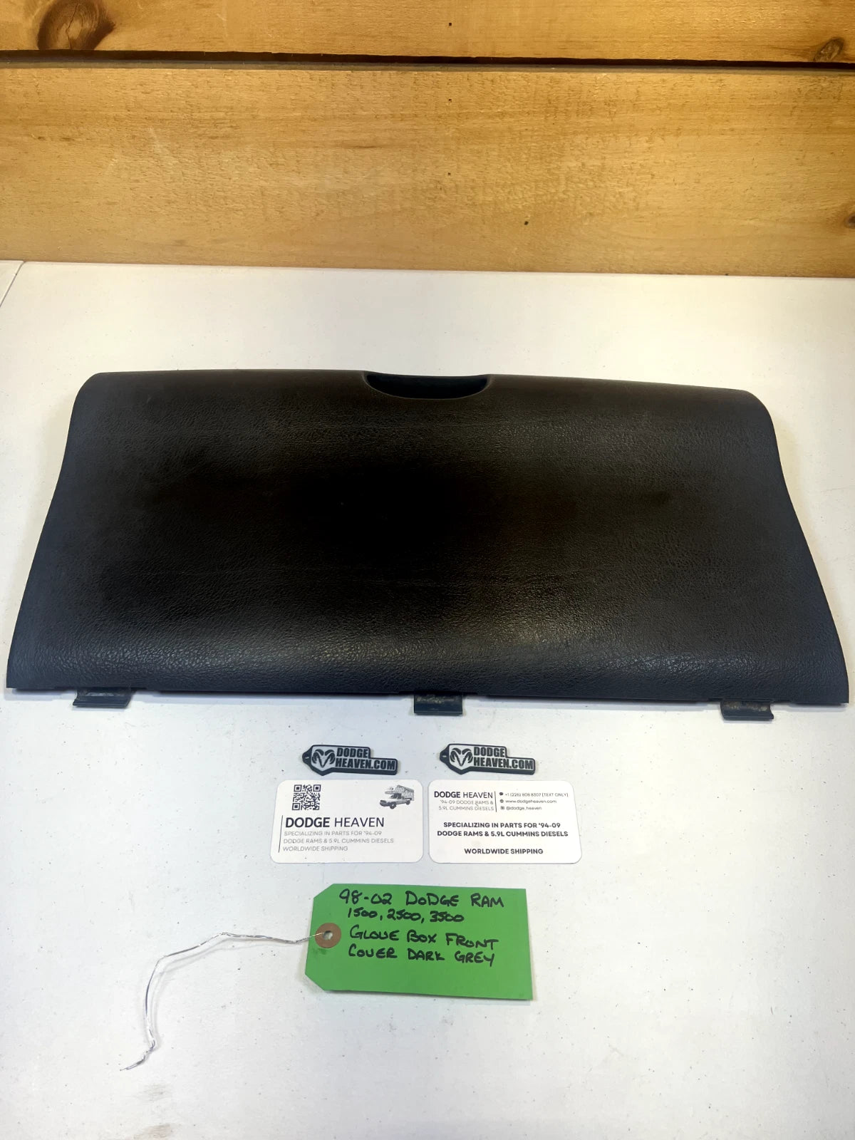 1998-2002 Dodge Ram 1500 2500 3500 Glove Box Front Cover Agate Grey (OEM)